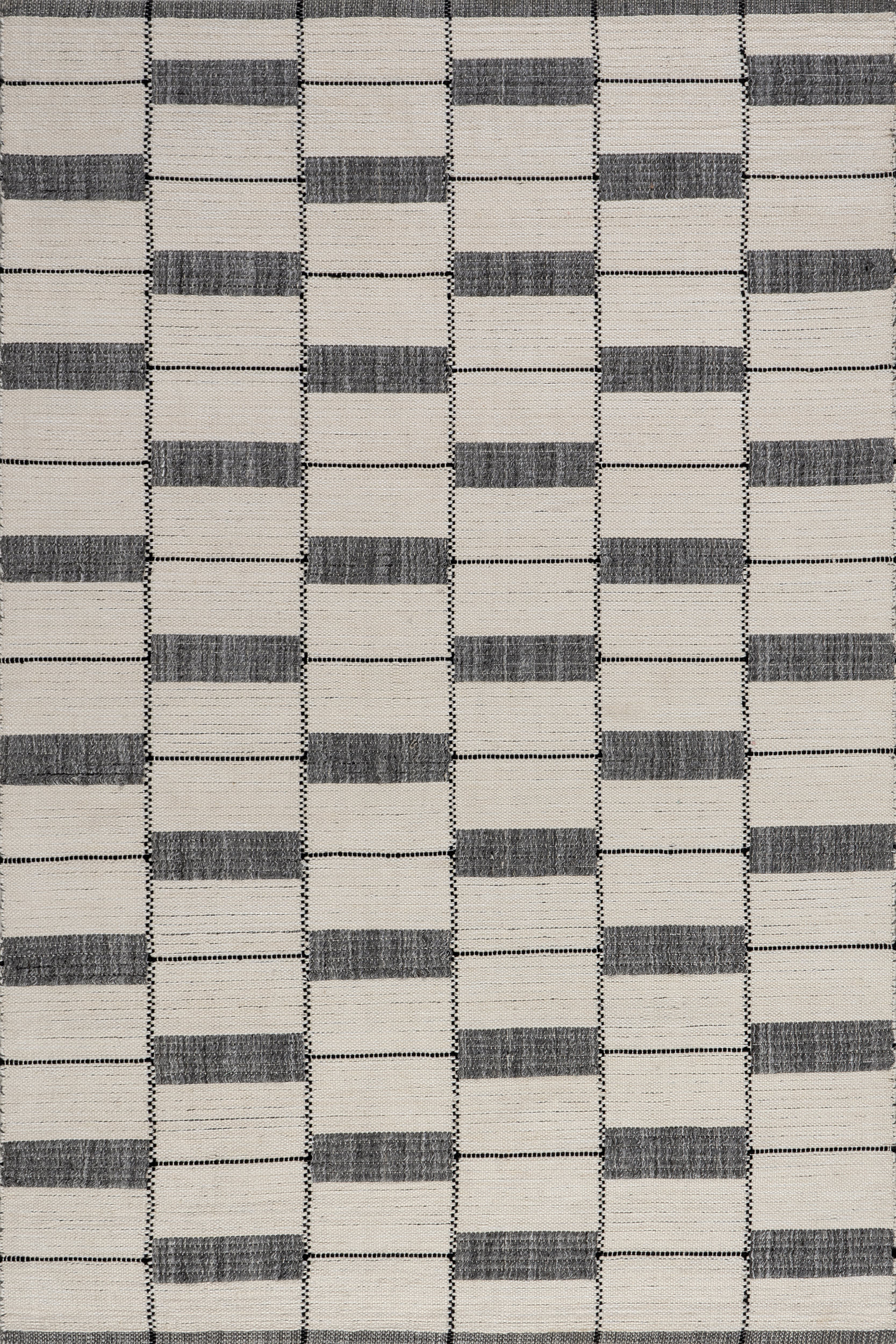 Harvey Geometric Flatweave Rug | Ivory
