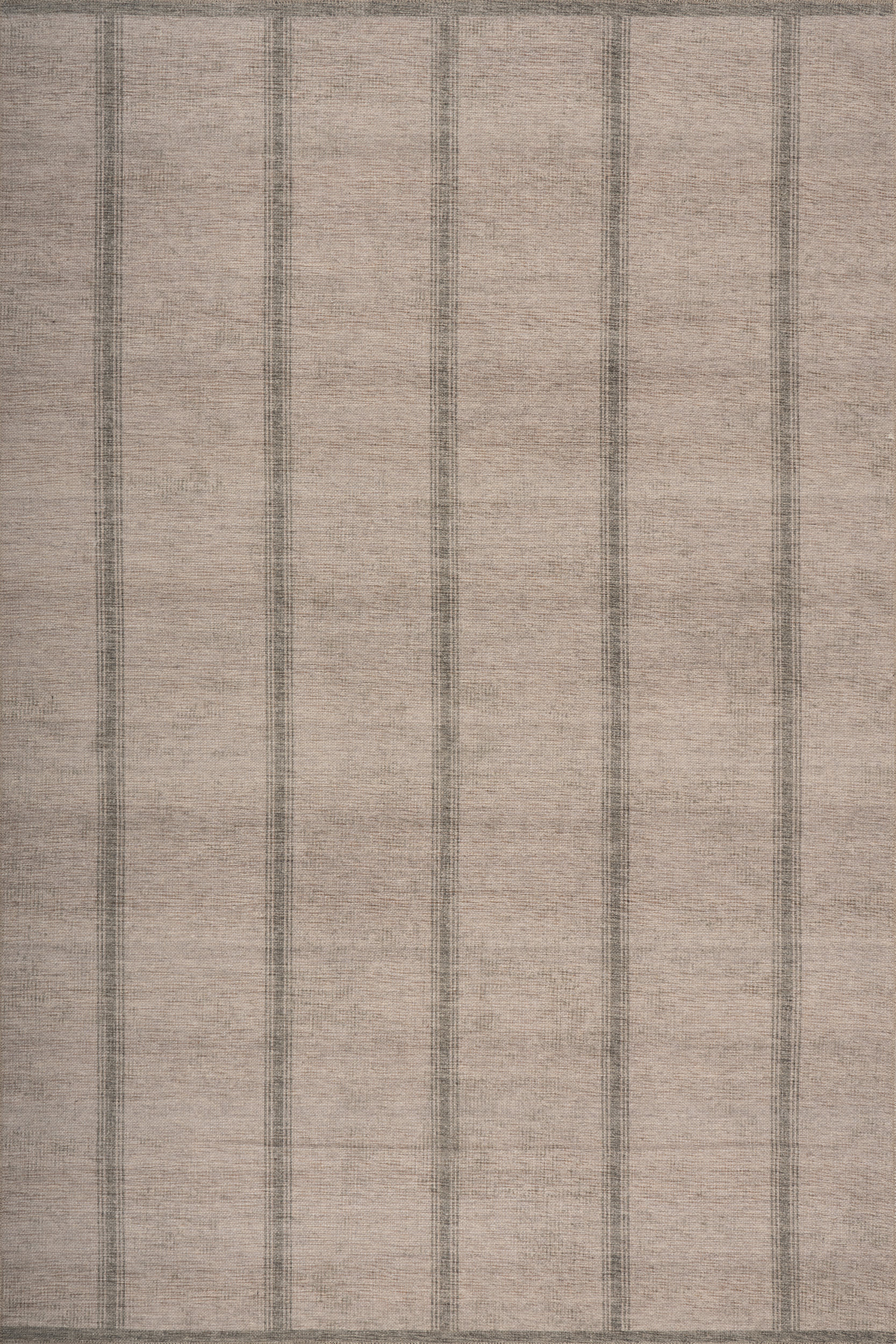 Hathi Striped Washable Rug | Tan