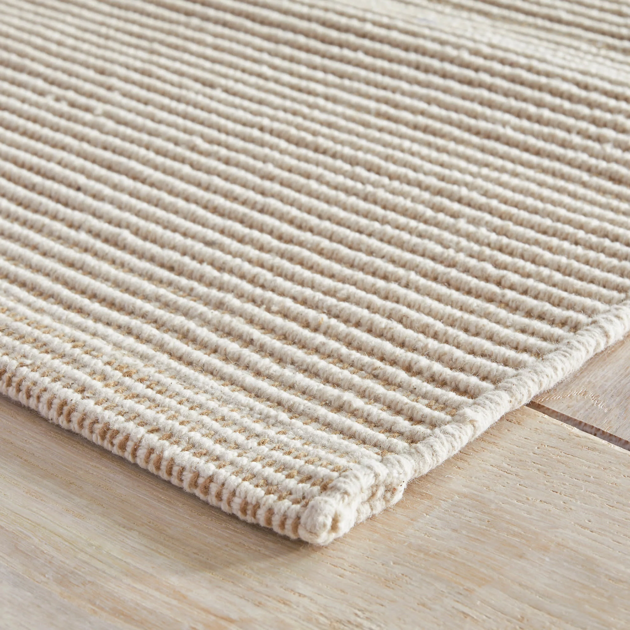 Haverhill Handwoven Cotton Rug | Natural - Image 4