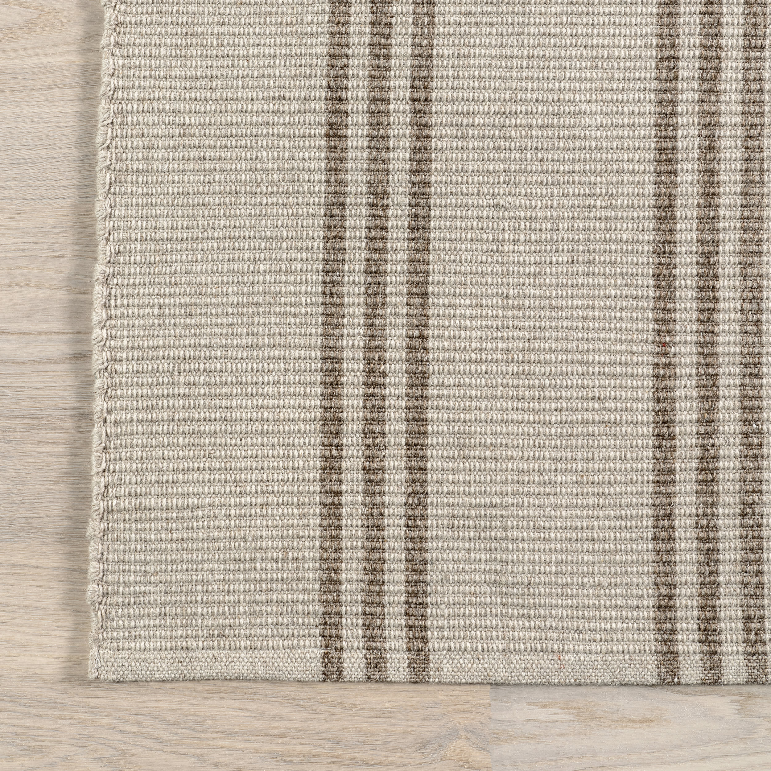 Hawthorn Striped Wool Rug | Ivory - Image 3