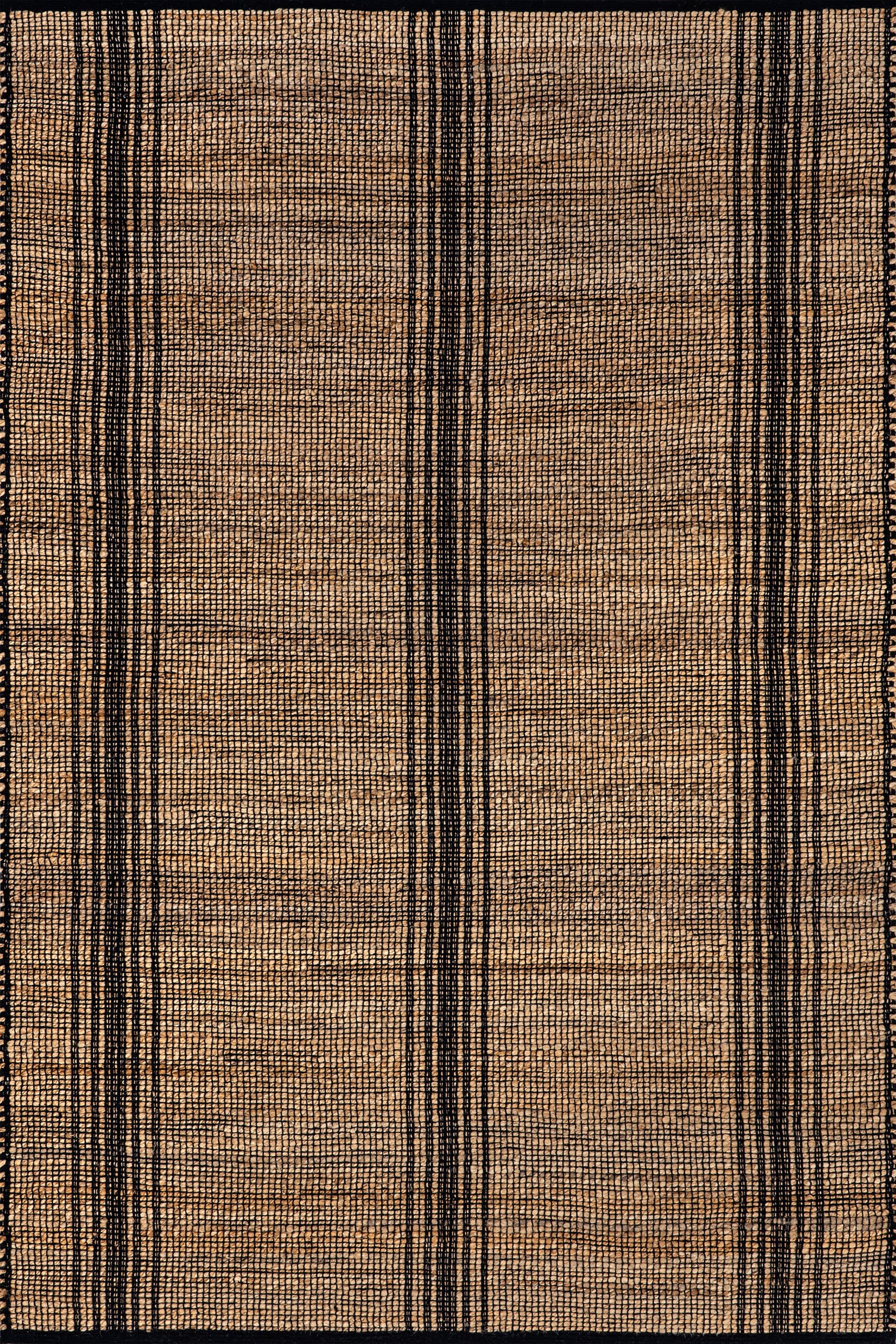 Hayes Striped Braided Jute Rug | Natural