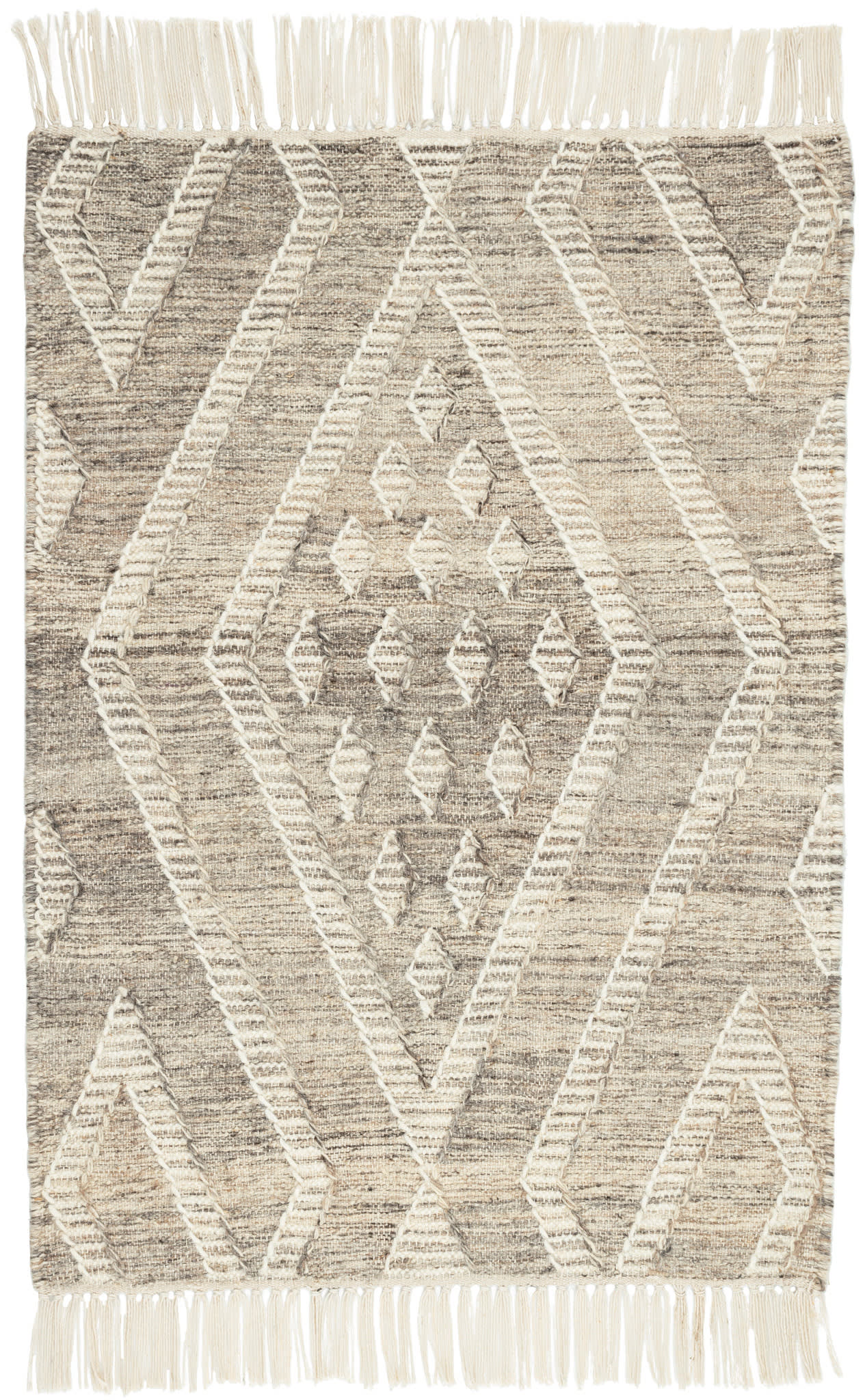 Healy Handwoven Wool Rug | Grey