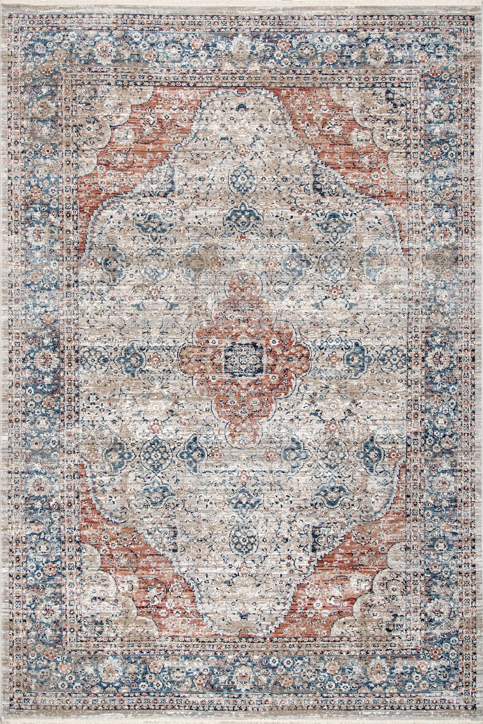 Herati Medallion Rug | Beige