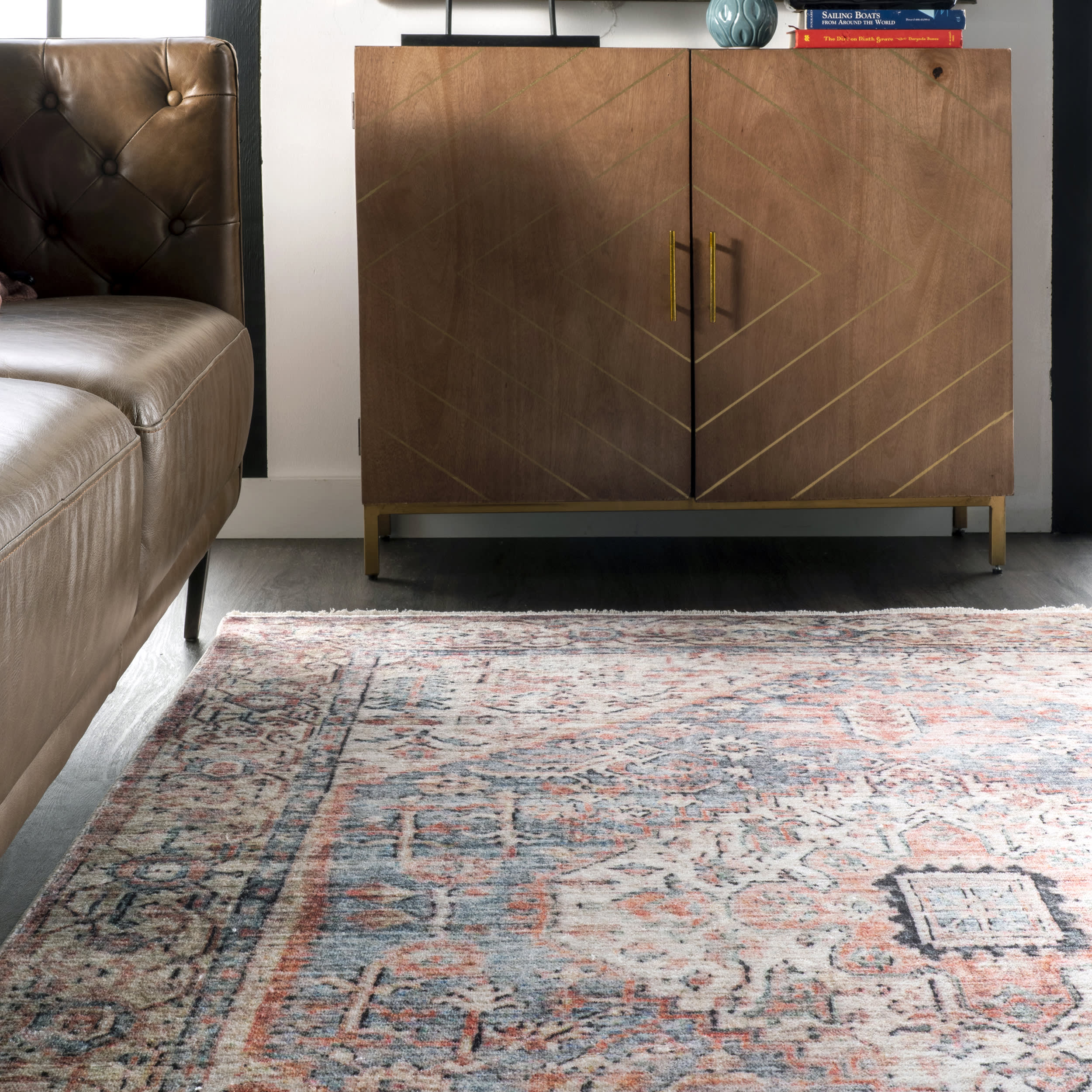 Herati Medallion Rug | Multicolor - Image 4