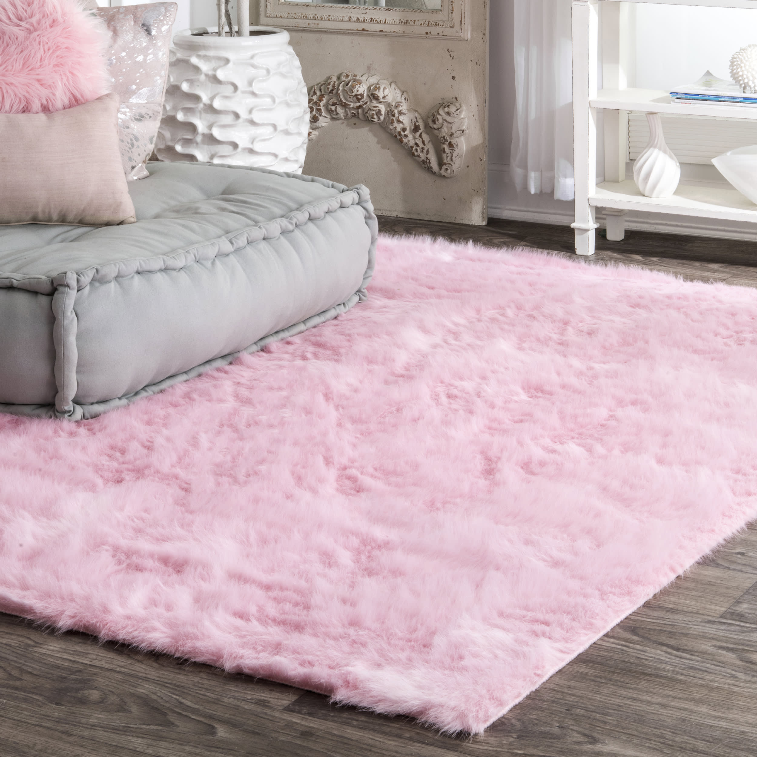 Hermione Shag Rug | Pink - Image 2