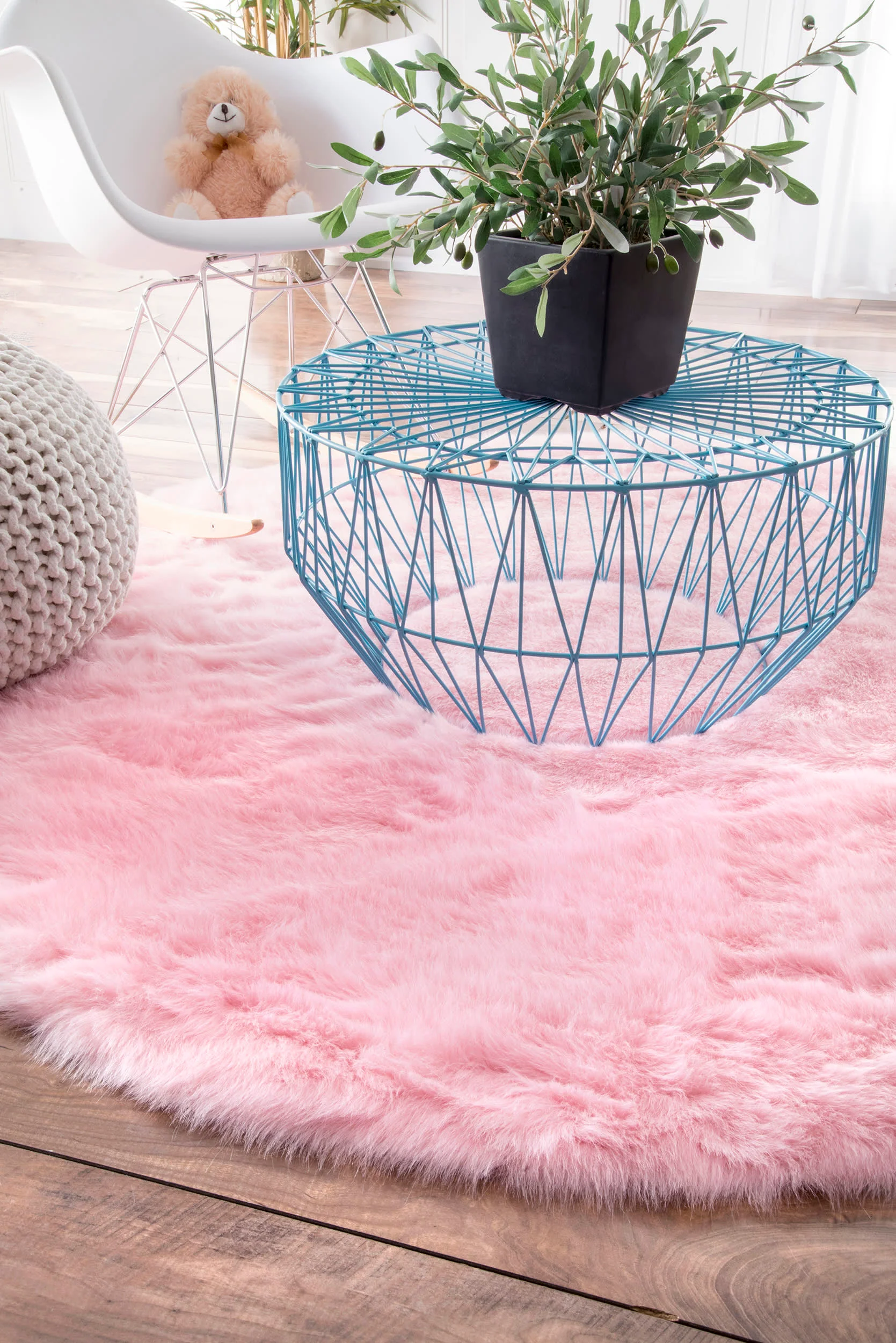 Hermione Shag Rug | Pink - Image 2