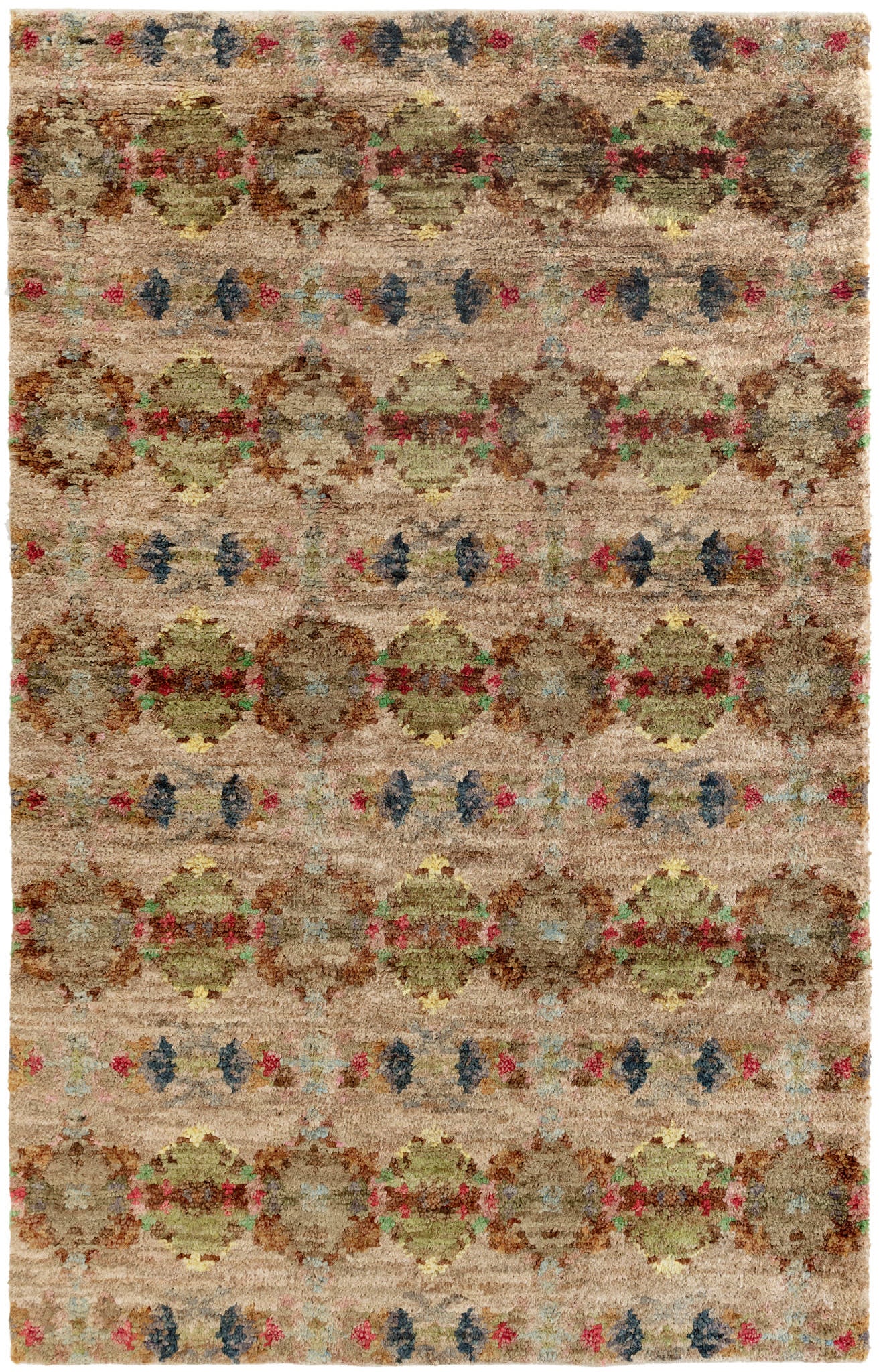 Hickory Hand Knotted Jute Rug | Multi