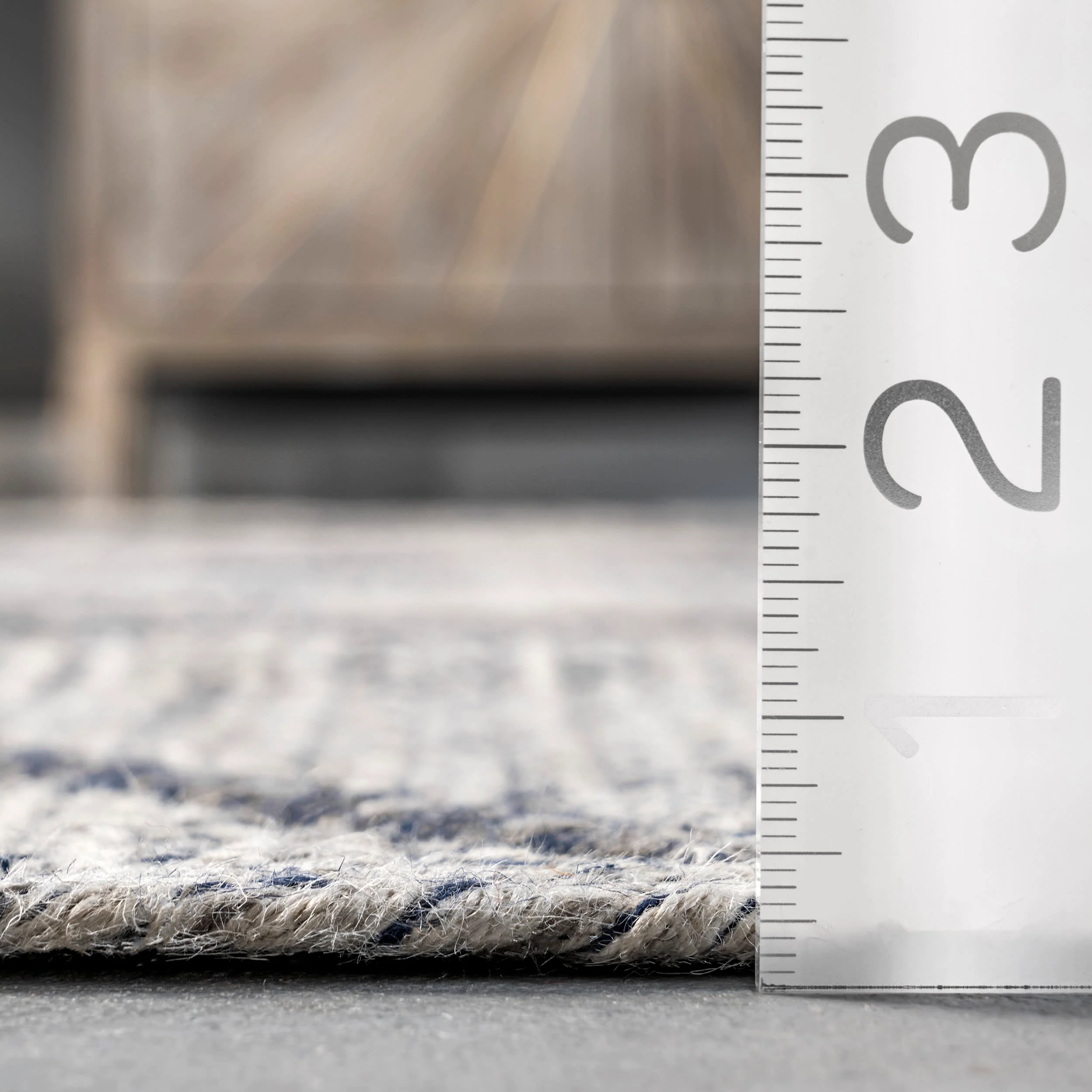 Hillary Argyle Casual Rug | Grey - Image 5