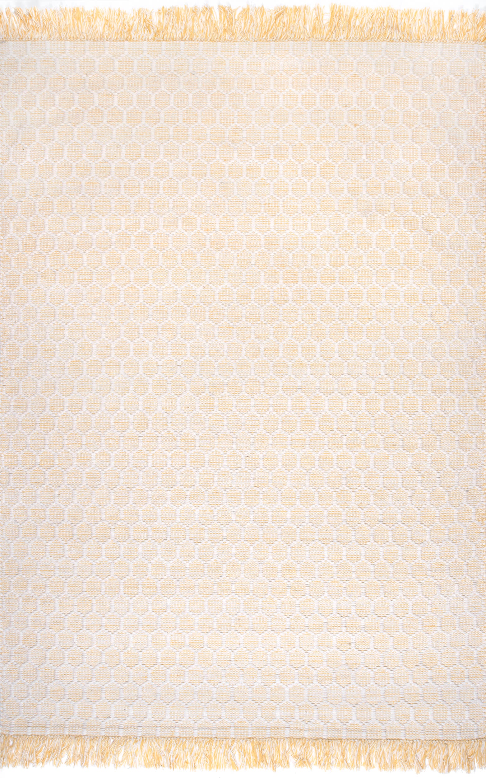 Hive Fringed Rug | Beige