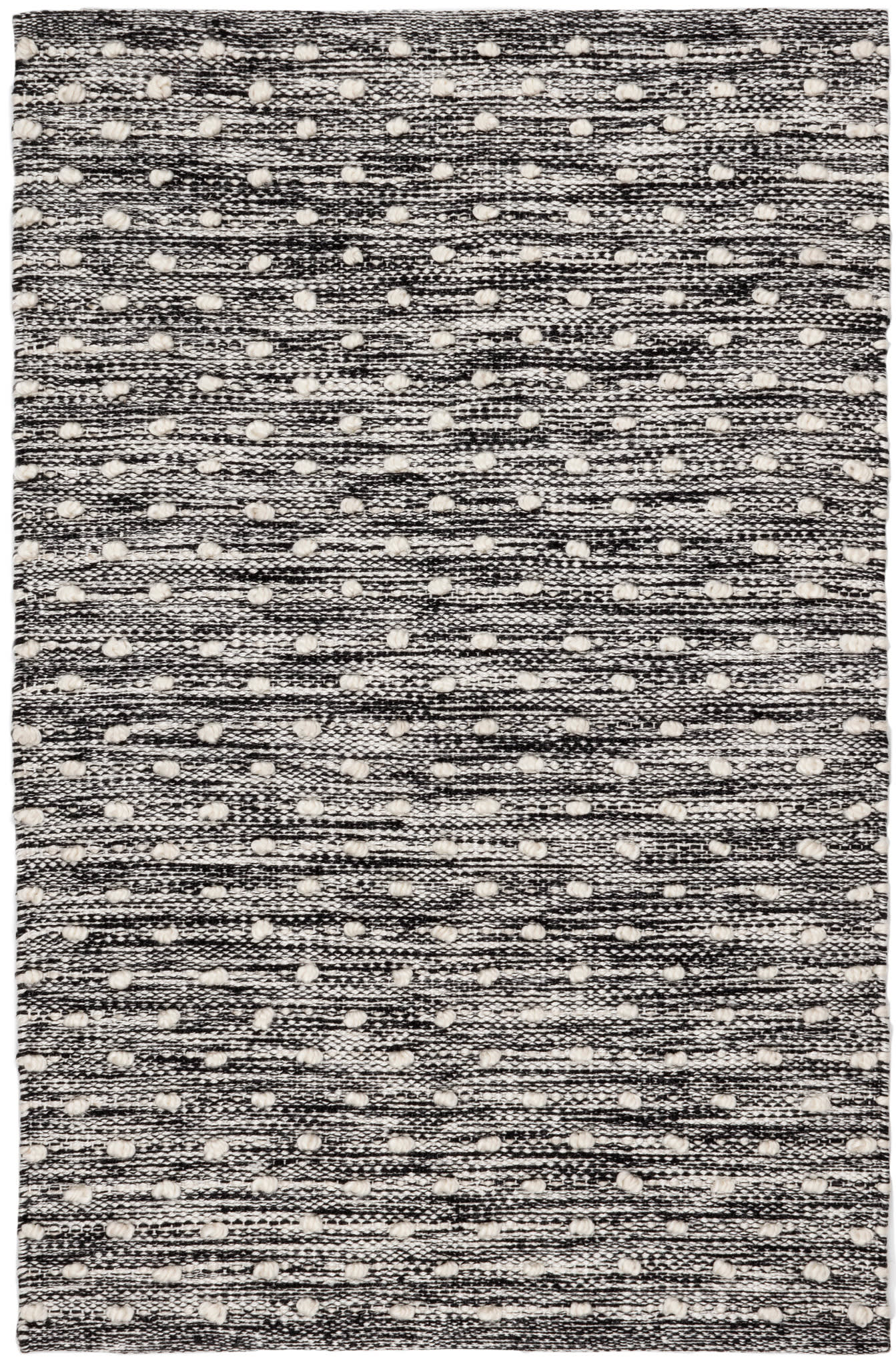 Hobnail Handwoven Performance Rug | Black