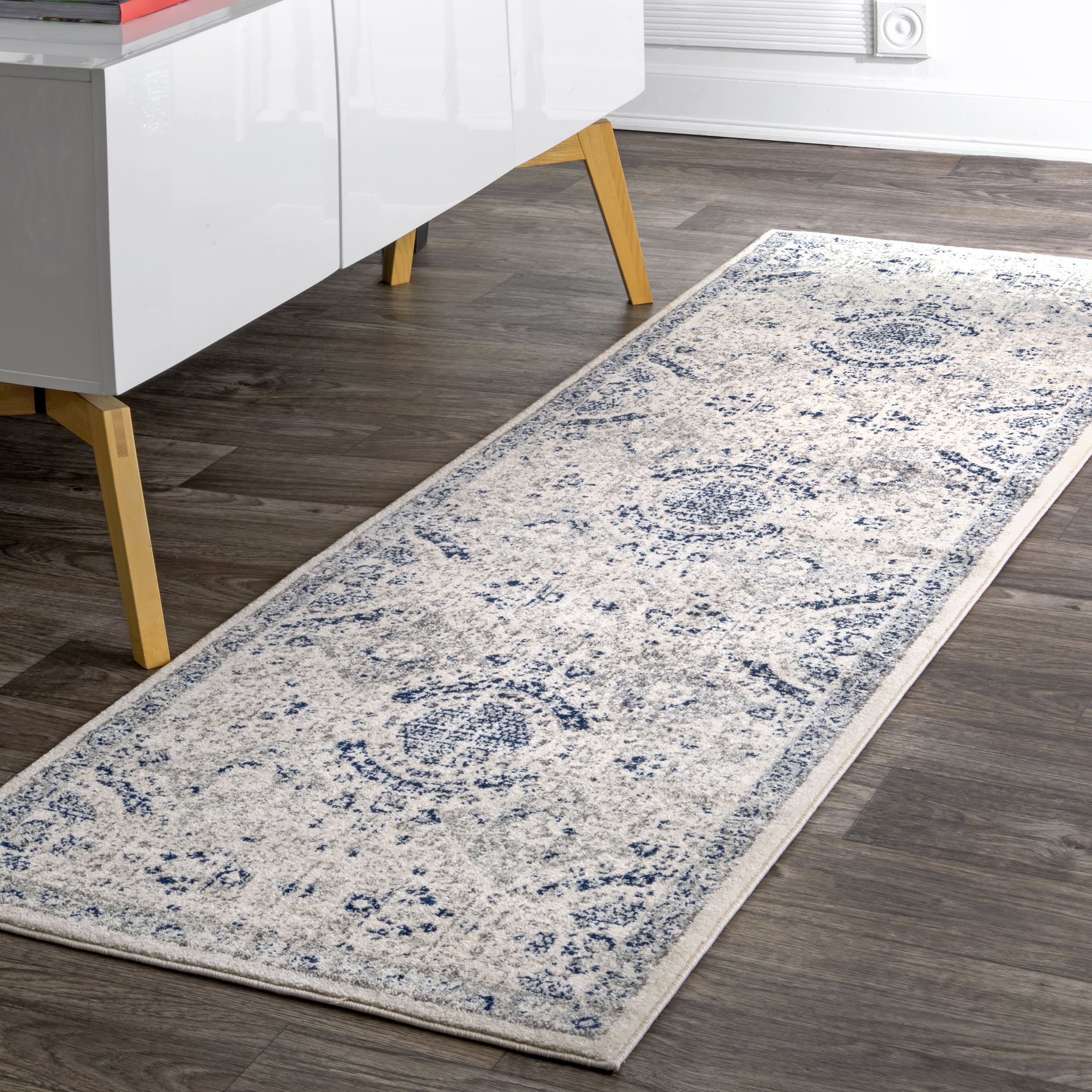 Honeycomb Labyrinth Rug | Blue - Image 2