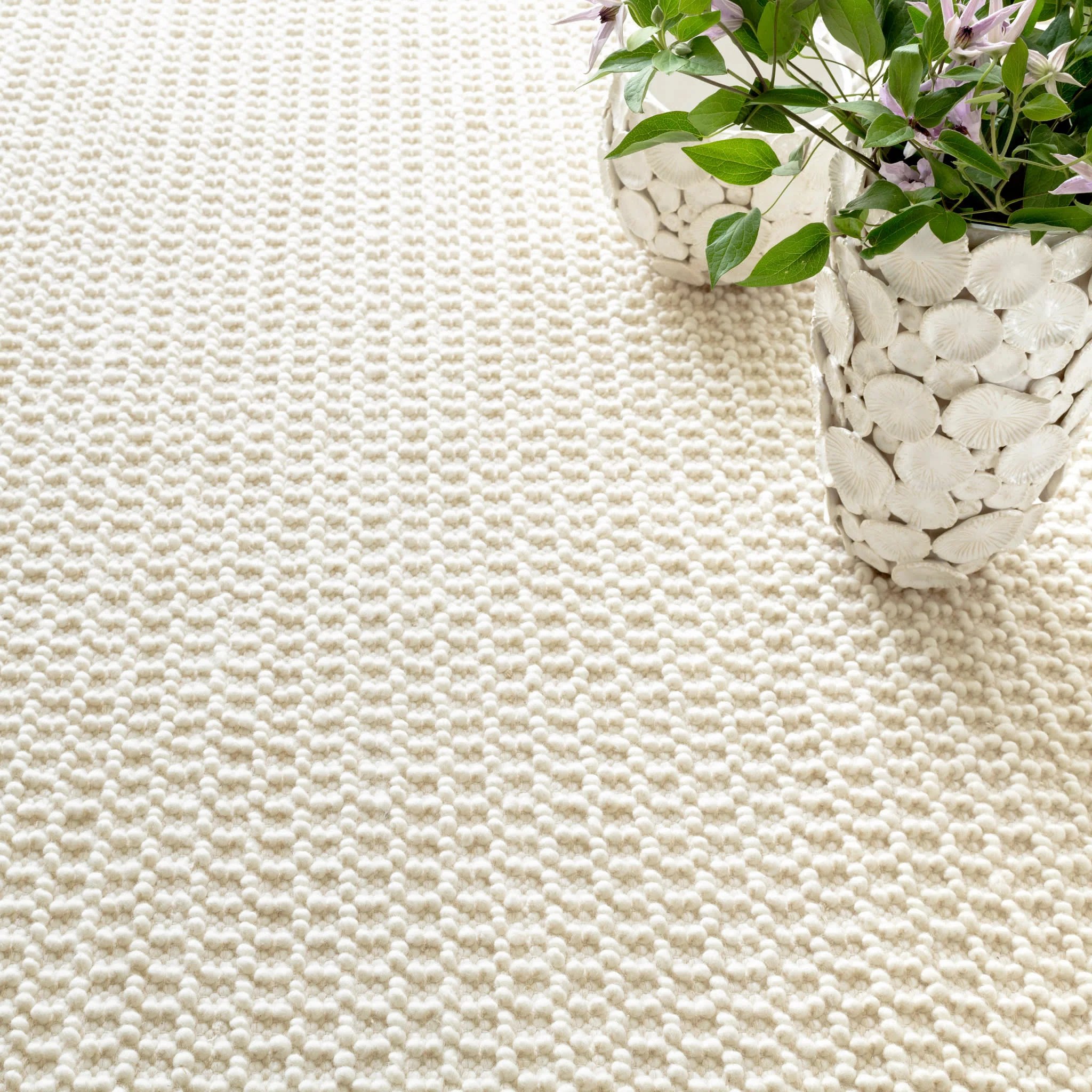 Hooper Handwoven Wool Rug | Ivory - Image 4