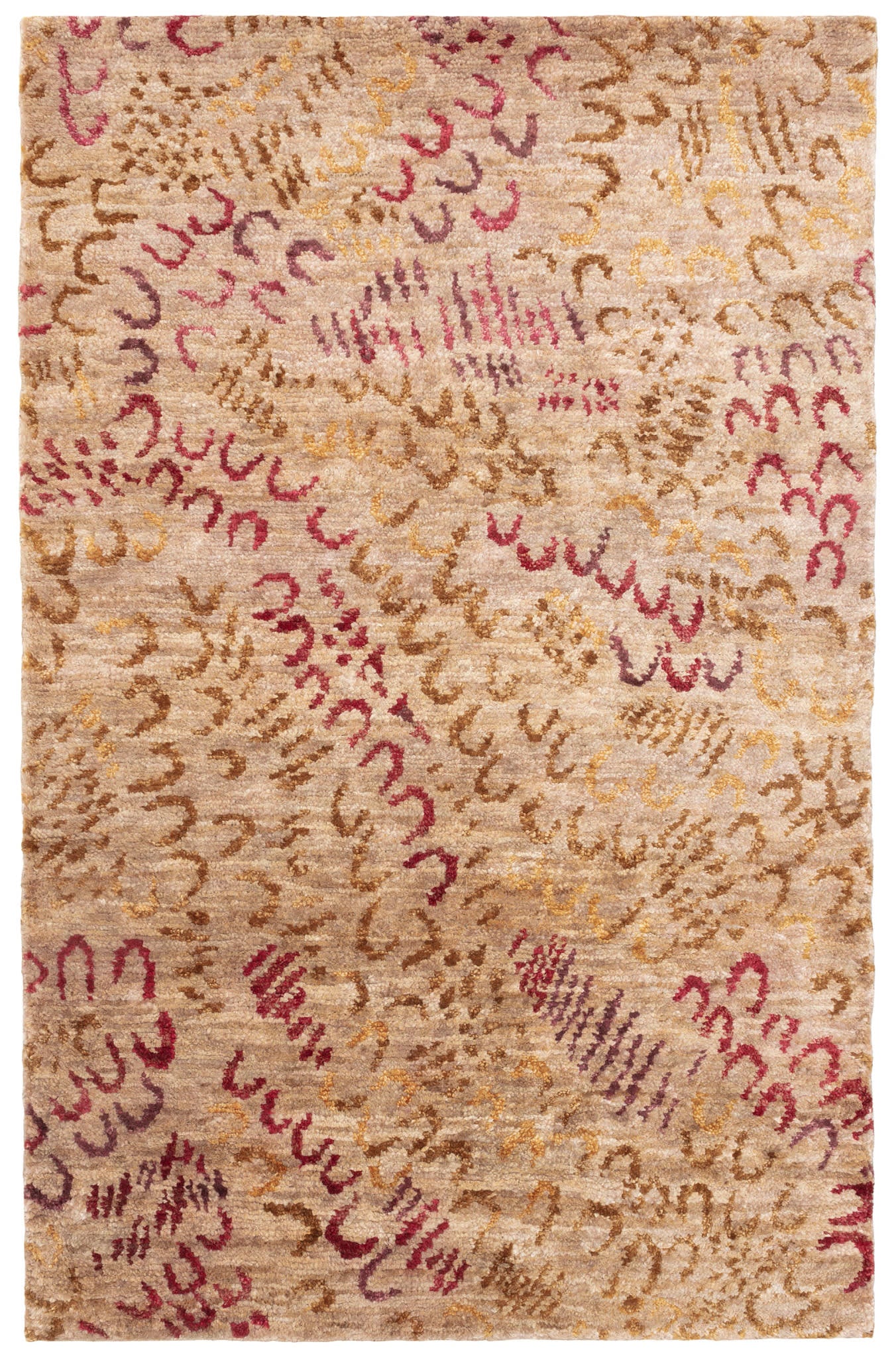 Horseshoe Hand Knotted Jute Rug | Spice