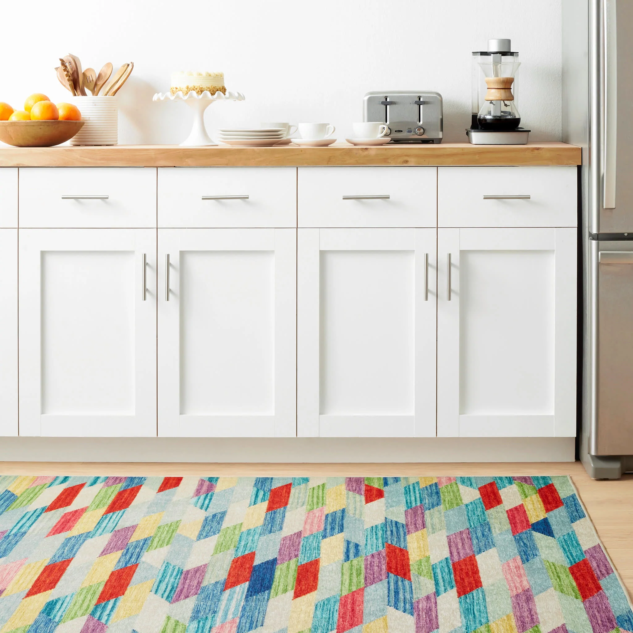 Hotline Machine Washable Rug | Multi - Image 3