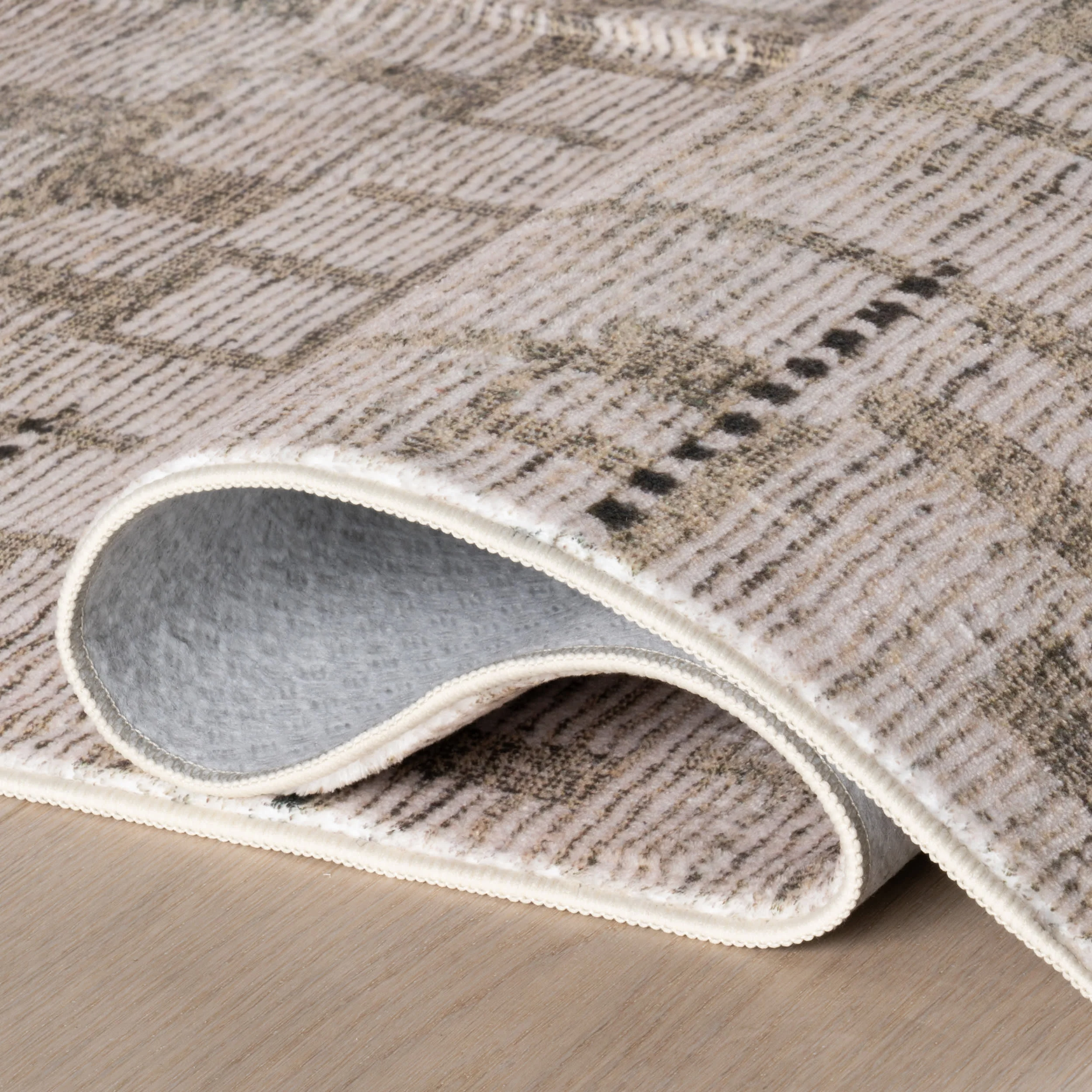 Ilvara Abstract Washable Rug | Beige - Image 7