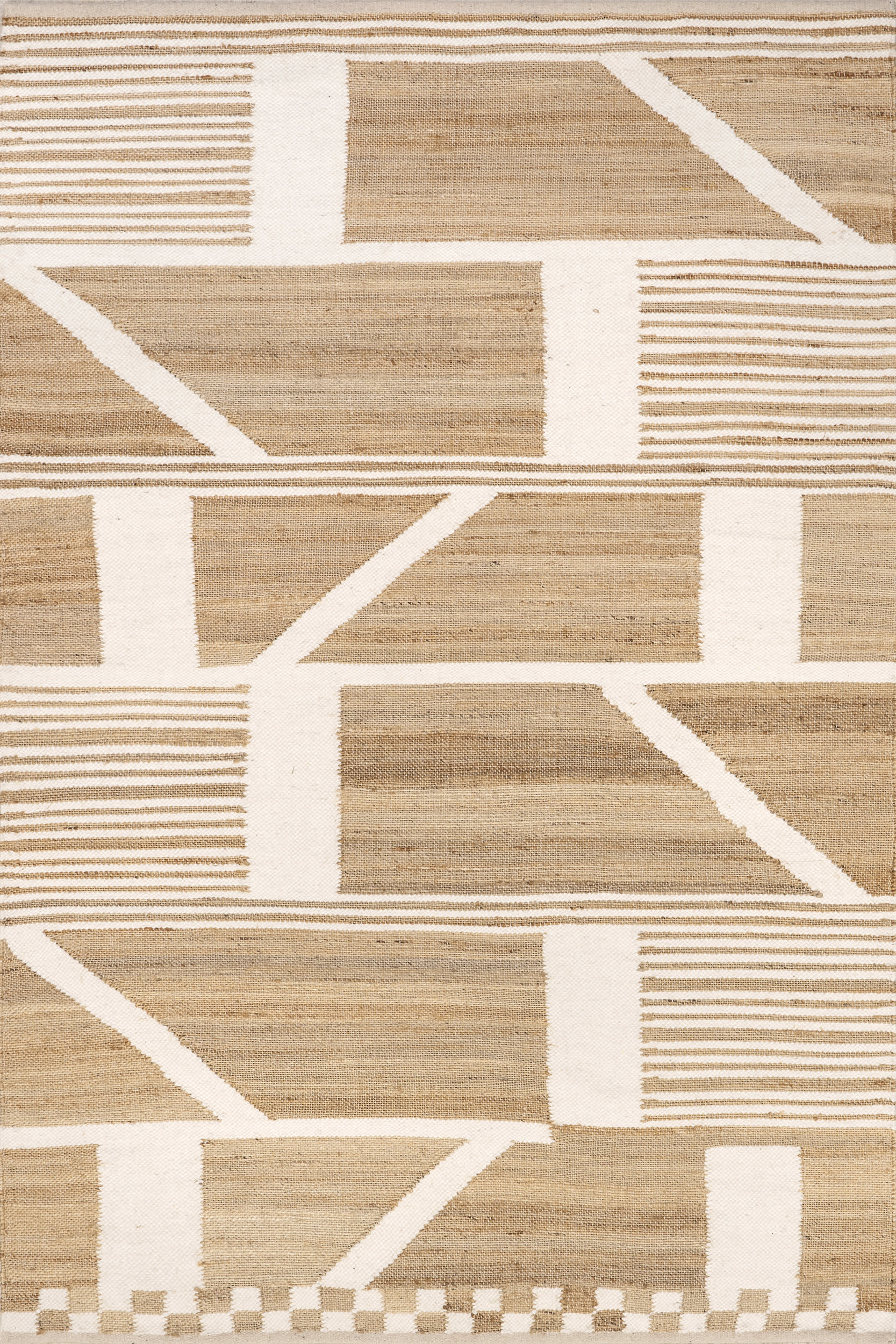 Iman Geometric Rug | Natural