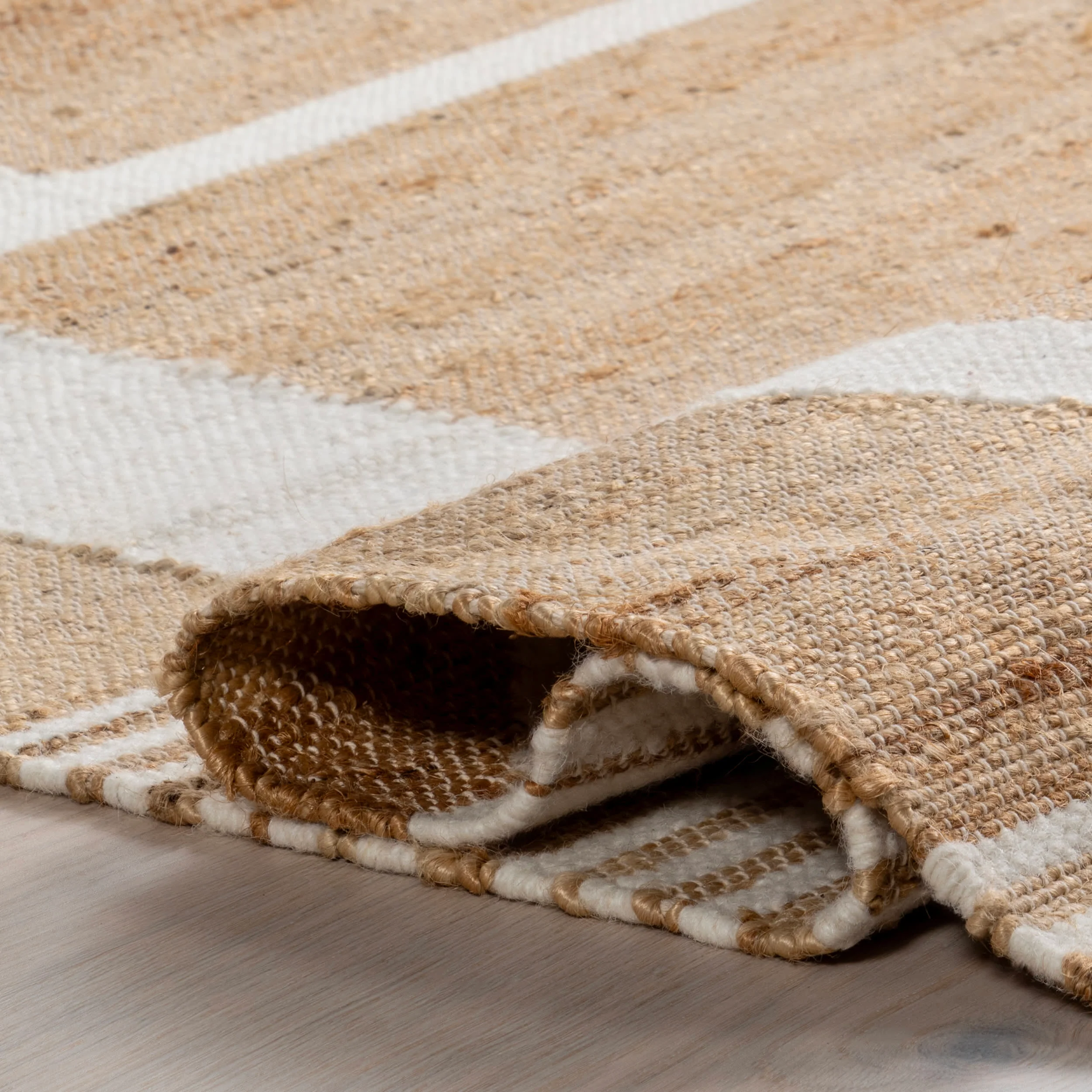 Iman Geometric Rug | Natural - Image 8