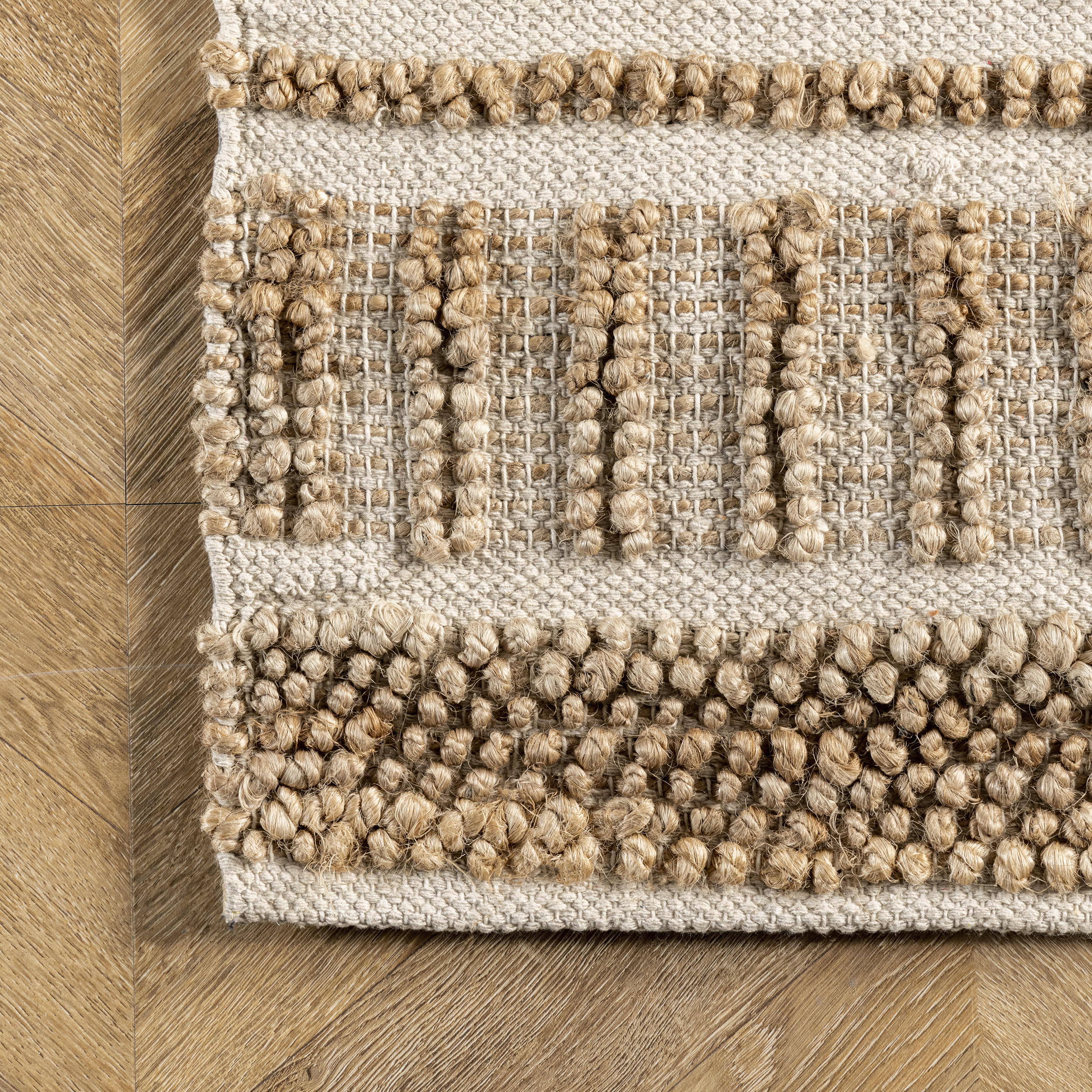 Imani Jute Textured Rug | Natural - Image 3