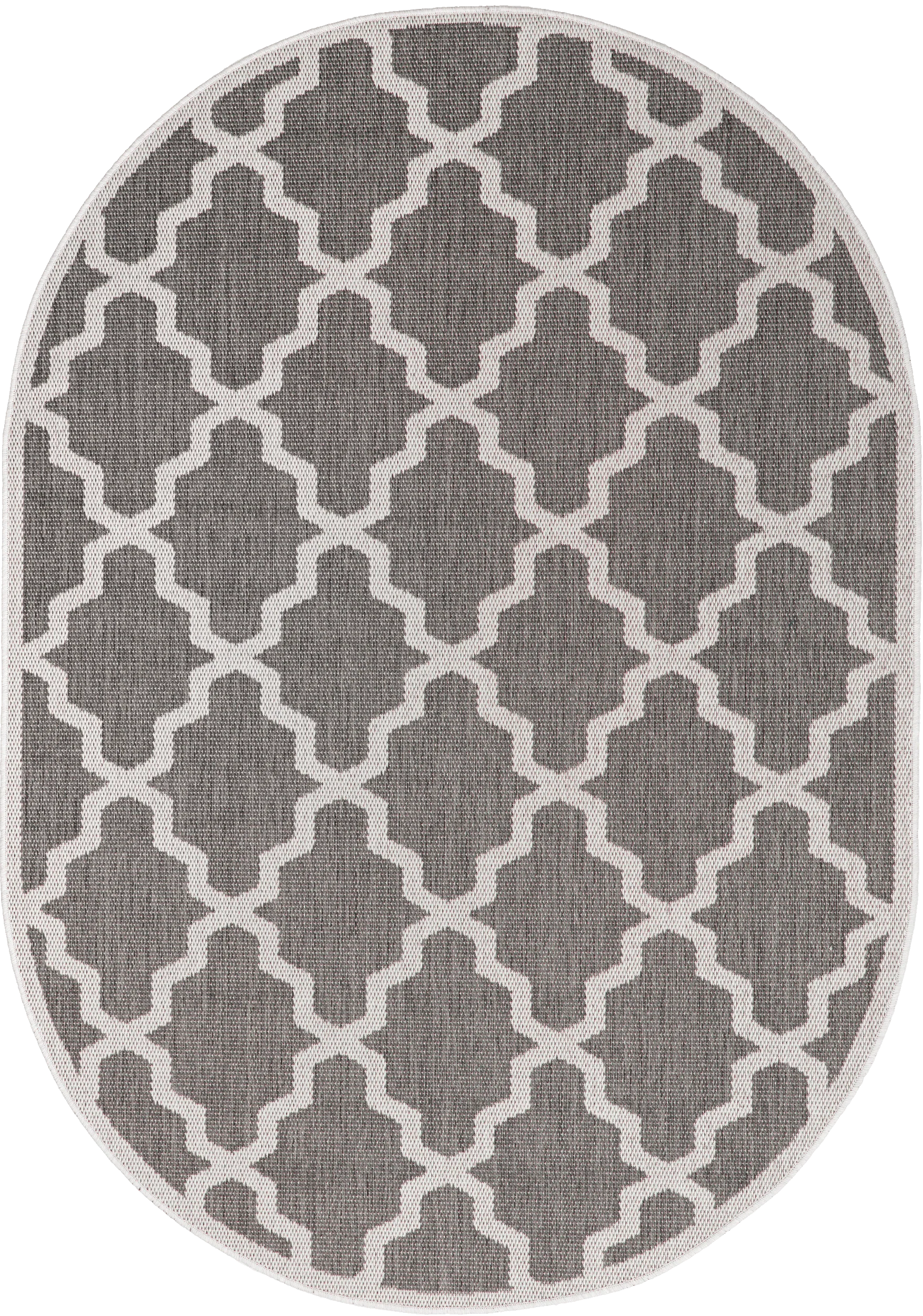 Indoor/Outdoor Moroccan Trellis Rug | Grey