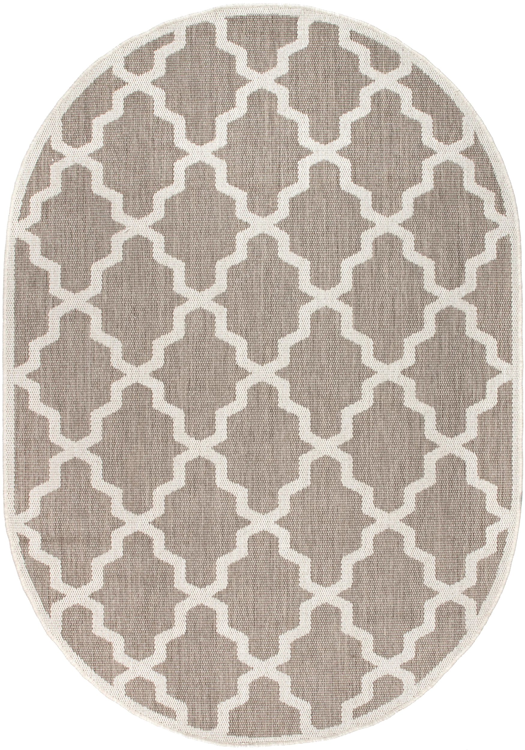 Indoor/Outdoor Moroccan Trellis Rug | Taupe