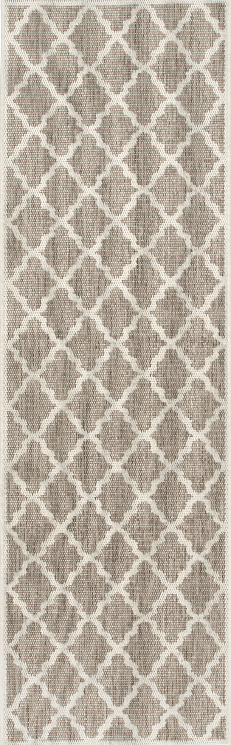 Indoor/Outdoor Moroccan Trellis Rug | Taupe