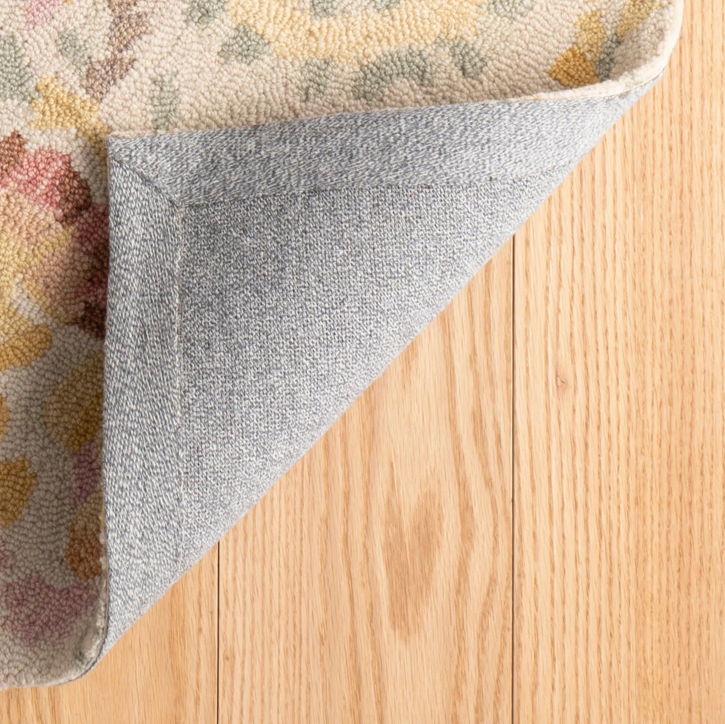 Ines Hand Micro Hooked Wool Rug | Multi - Image 7