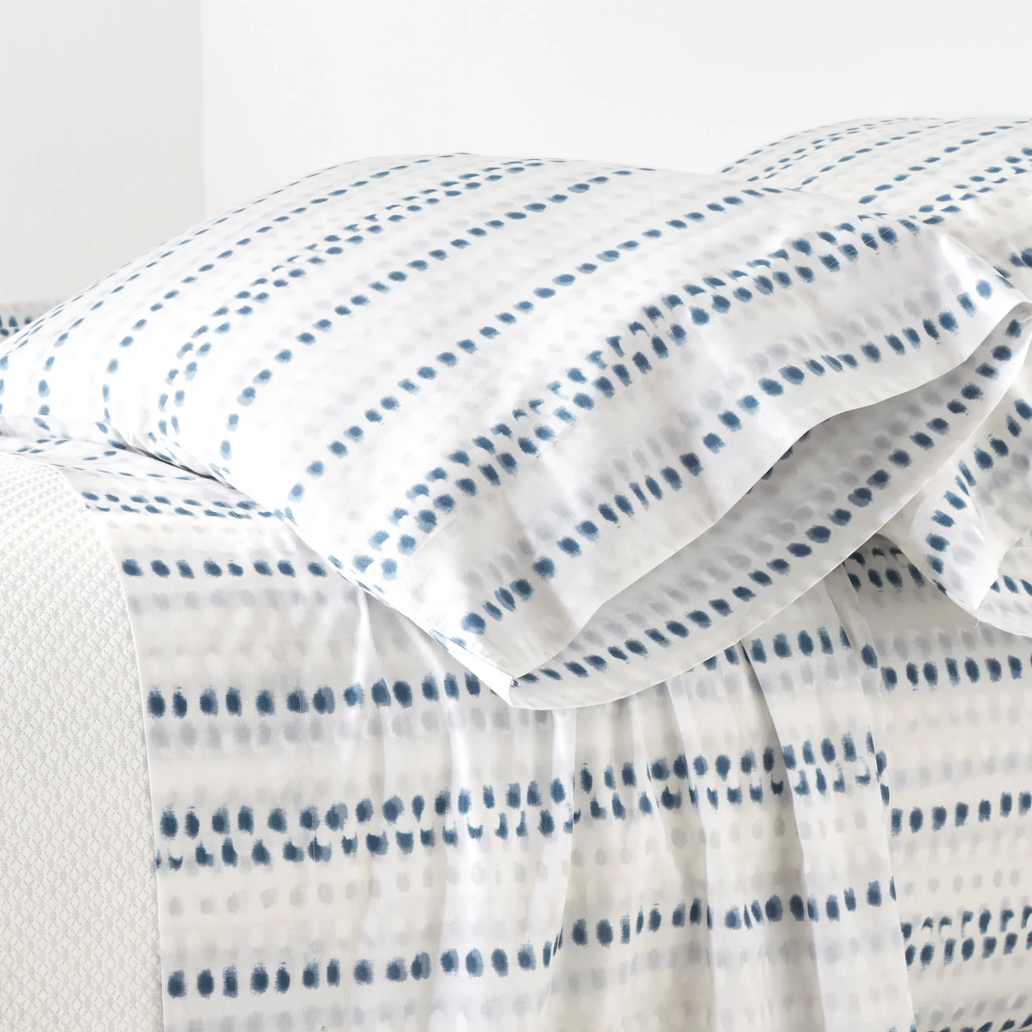 Ink Dots Pillowcases (Pair) | Blue
