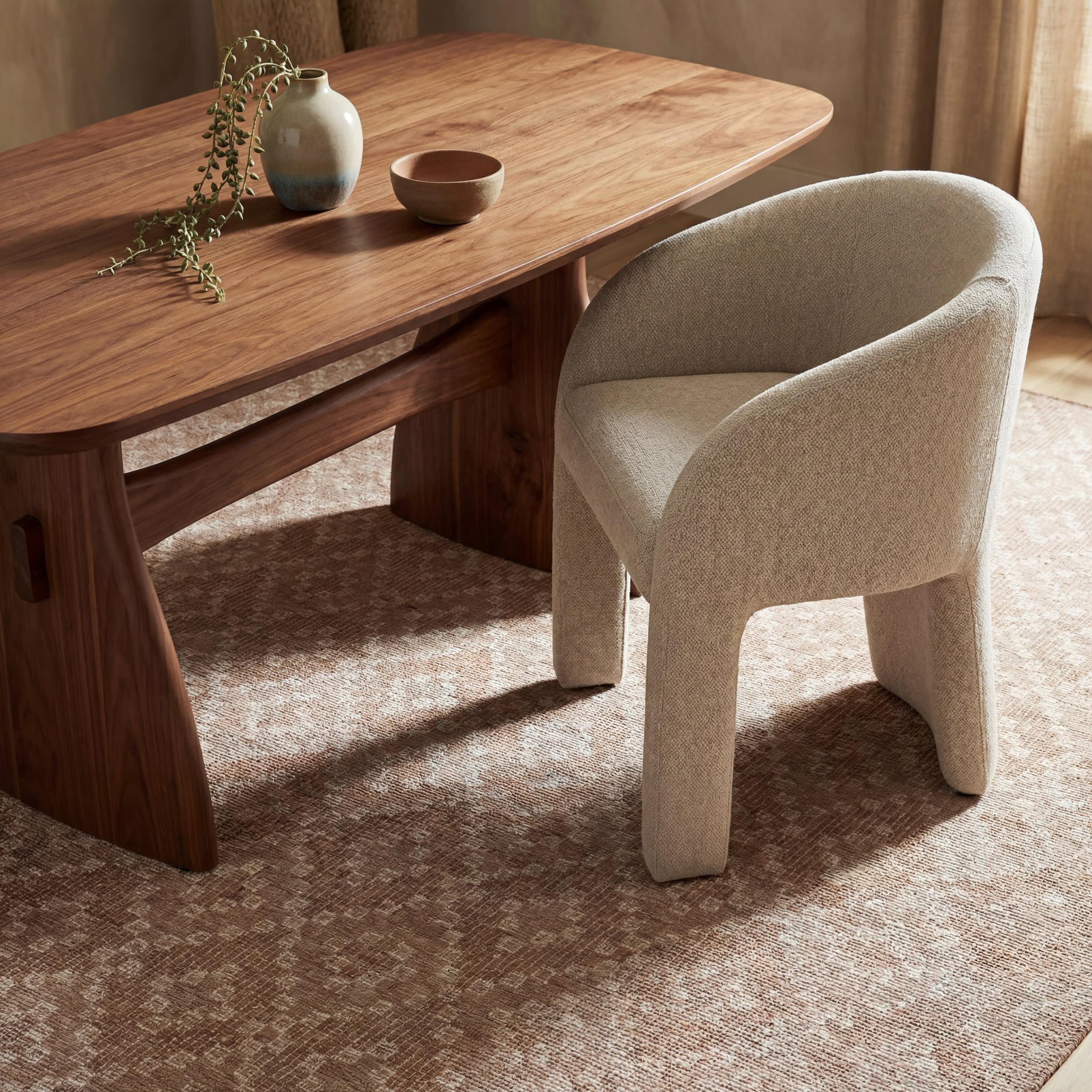 Inkala Bohemian Diamond Indoor/Outdoor Rug | Tan - Image 5