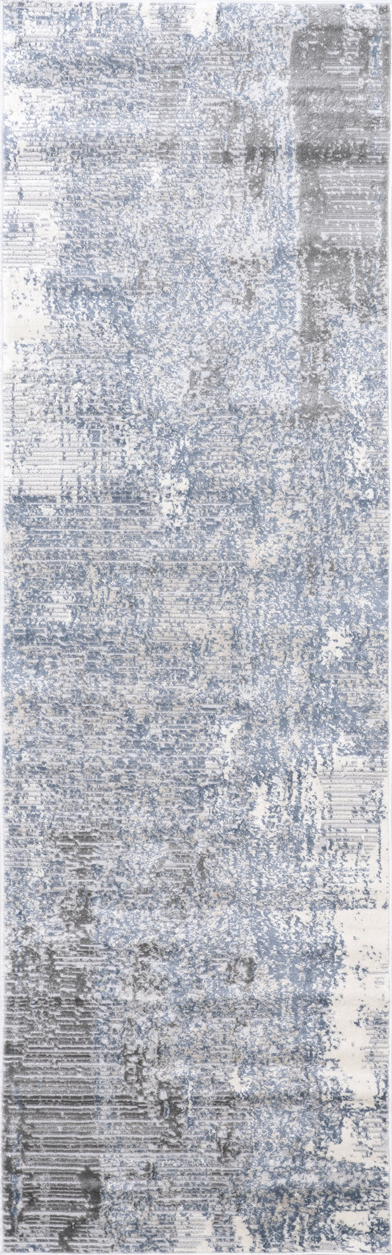 Iris Textured Abstract Rug | Blue