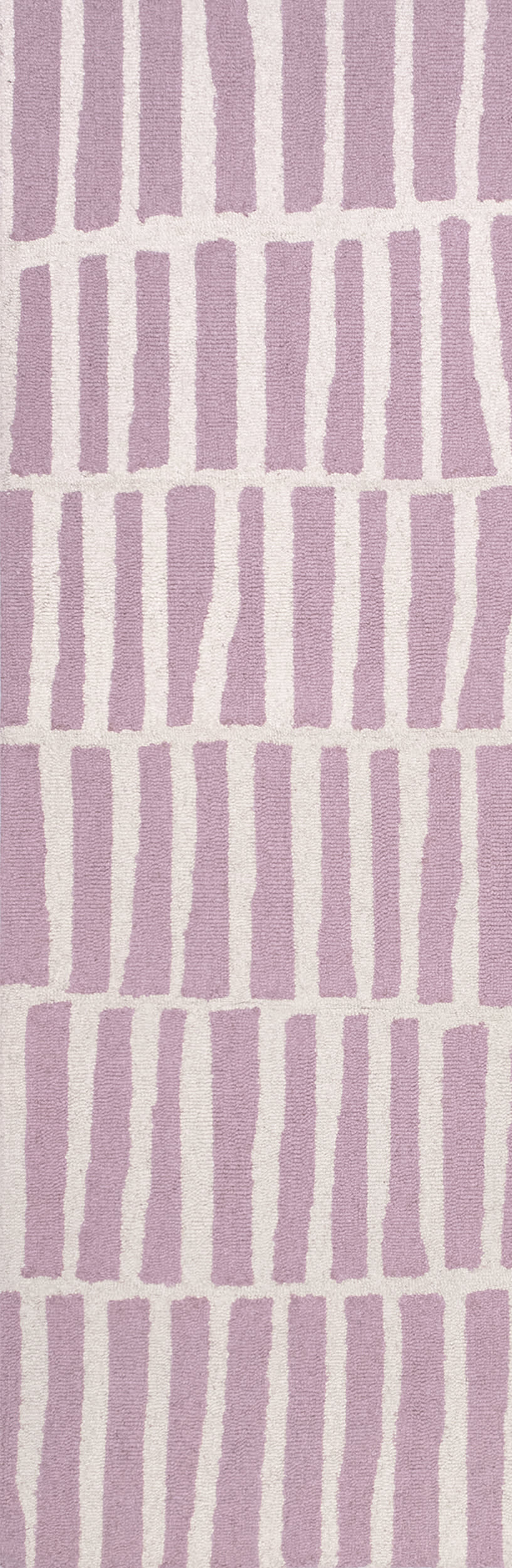 Irregular Parallel Bars Rug | Baby Pink