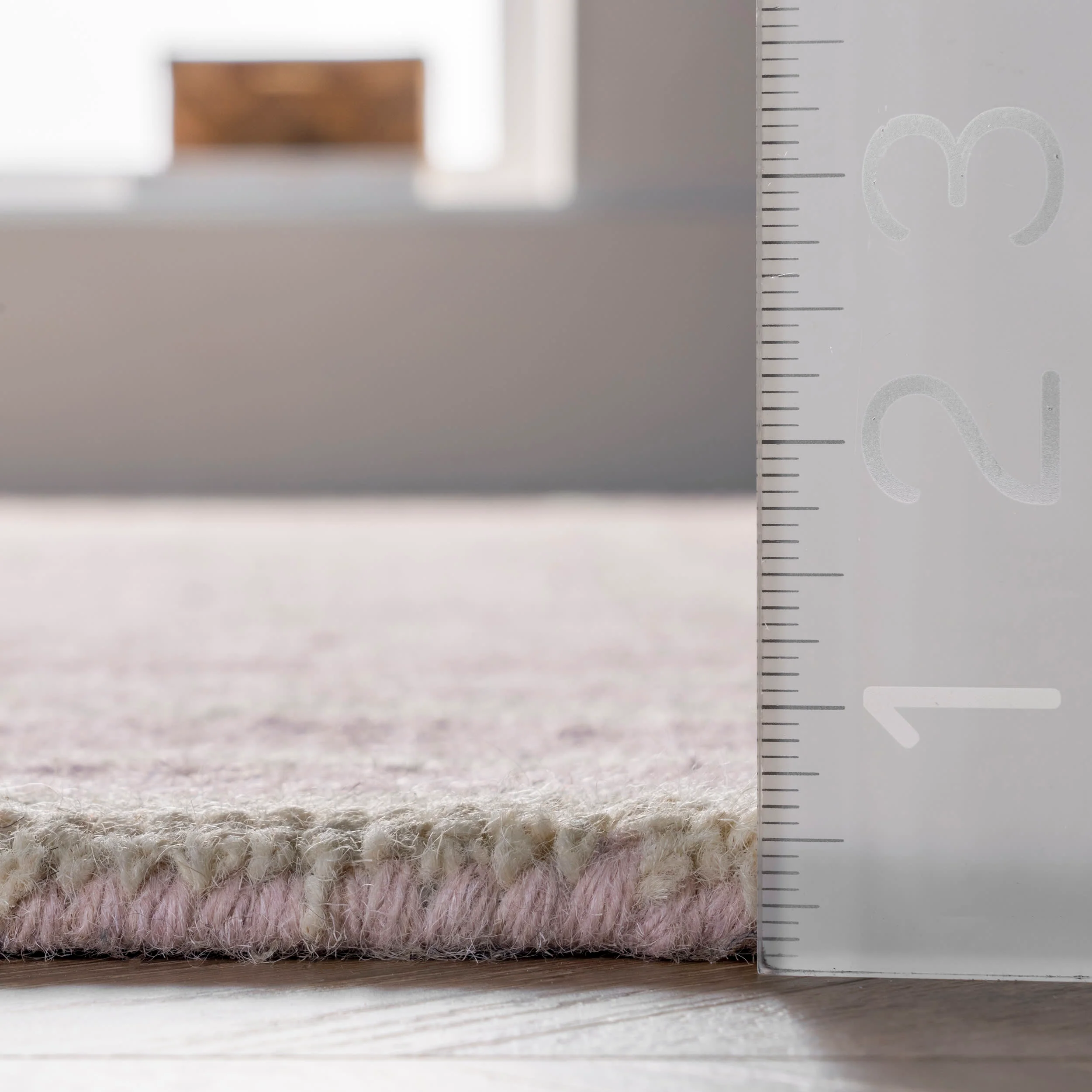 Irregular Parallel Bars Rug | Baby Pink - Image 5