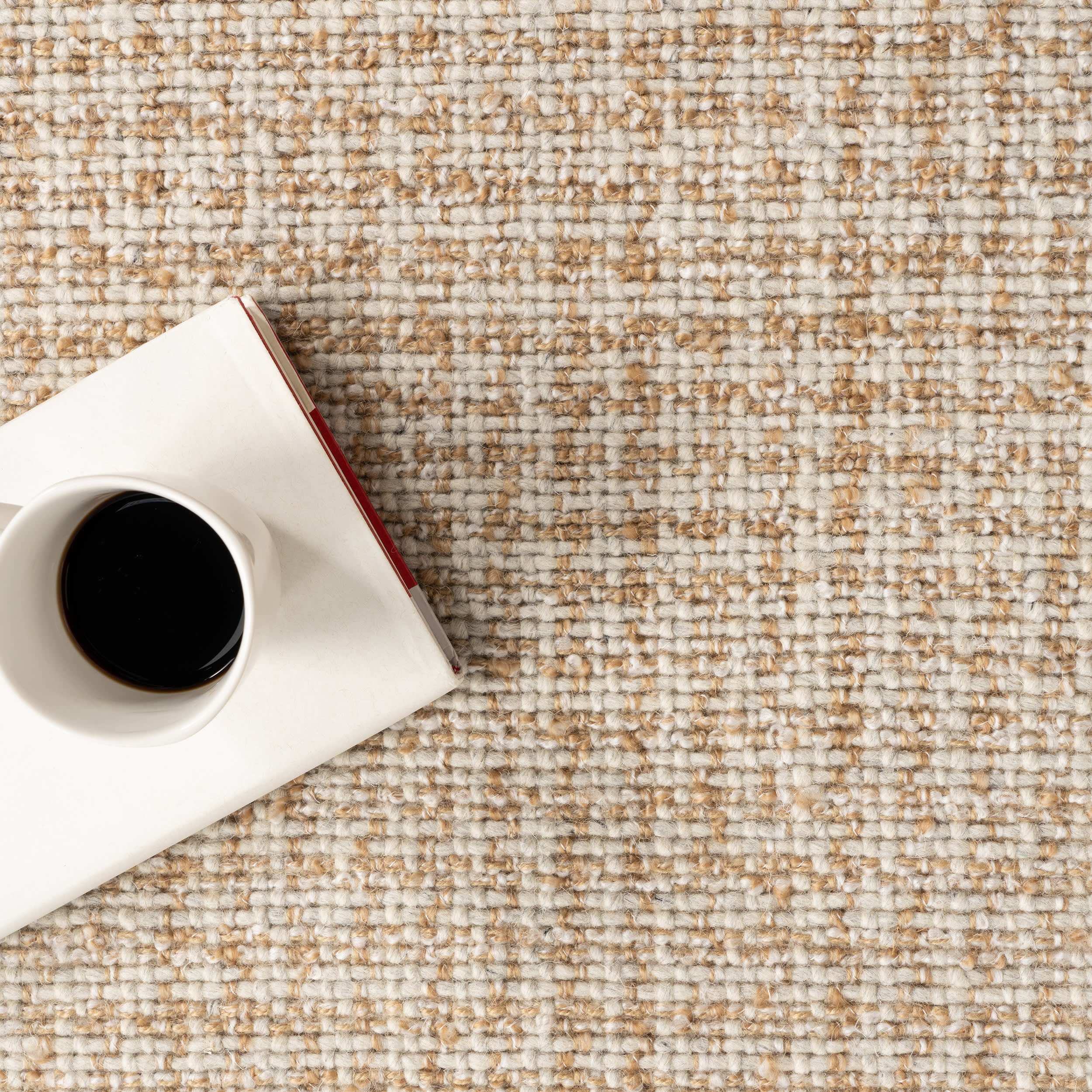 Isadora Checkered Rug | Ivory - Image 8