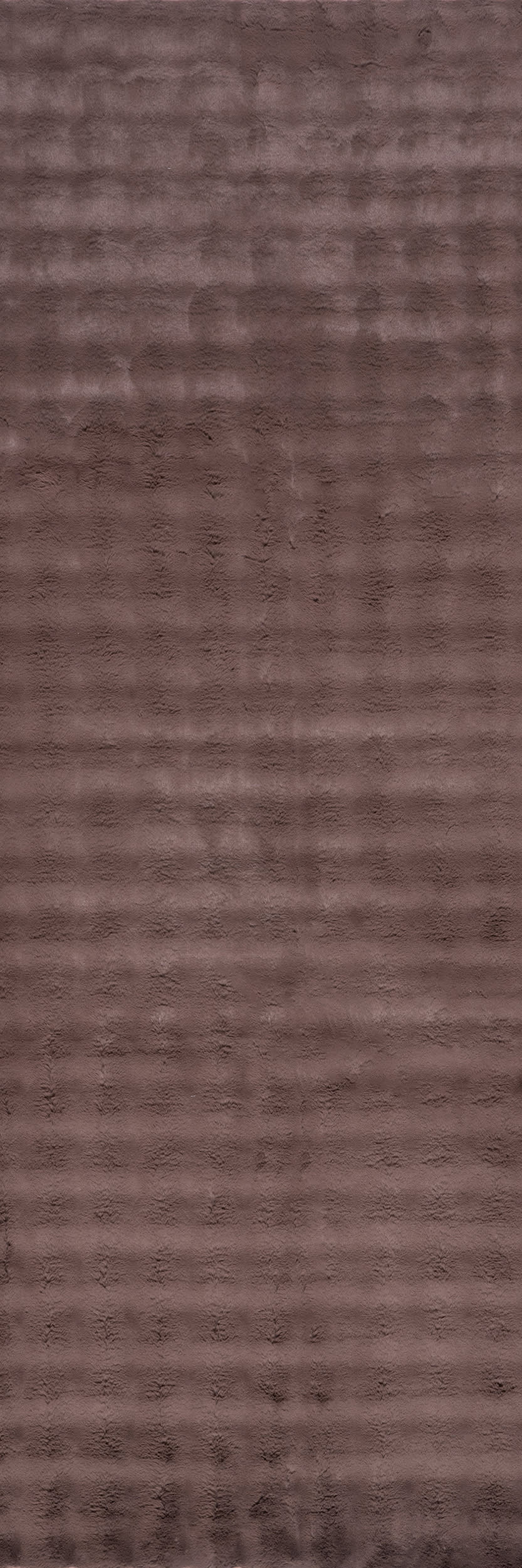 Ivana Checkered Plush Cloud Washable Rug | Dark Brown