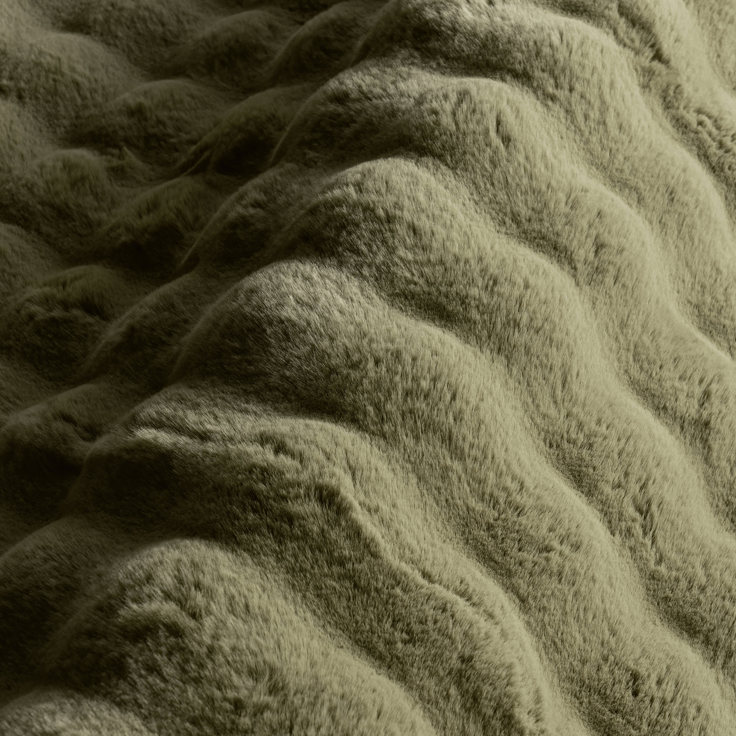 Ivana Checkered Plush Cloud Washable Rug | Green - Image 3