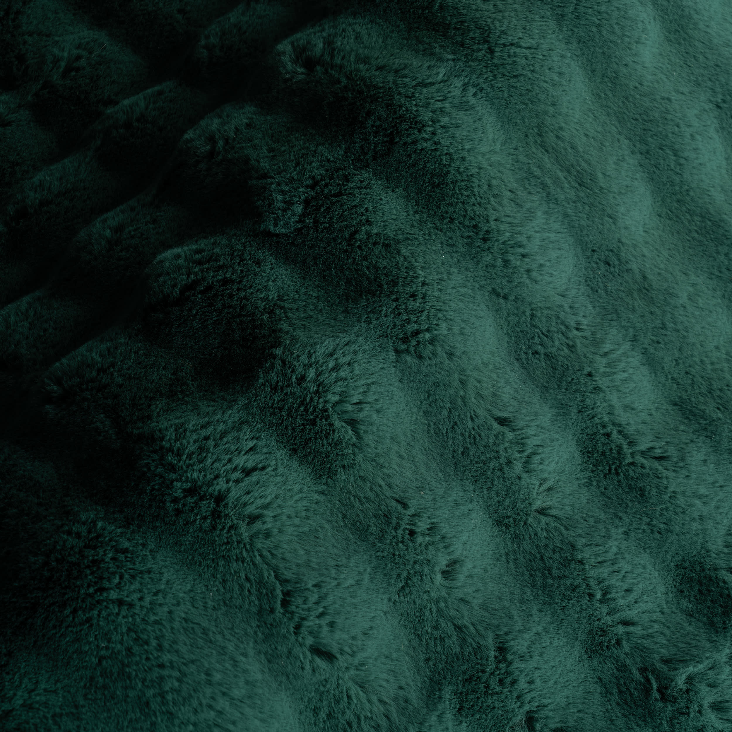 Ivana Checkered Plush Cloud Washable Rug | Hunter Green - Image 3
