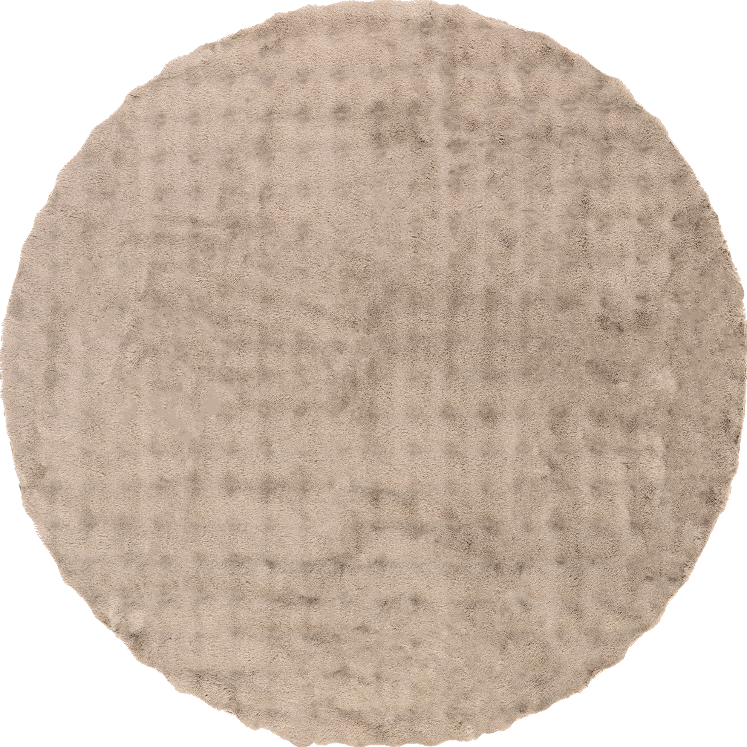 Ivana Checkered Plush Cloud Washable Rug | Taupe
