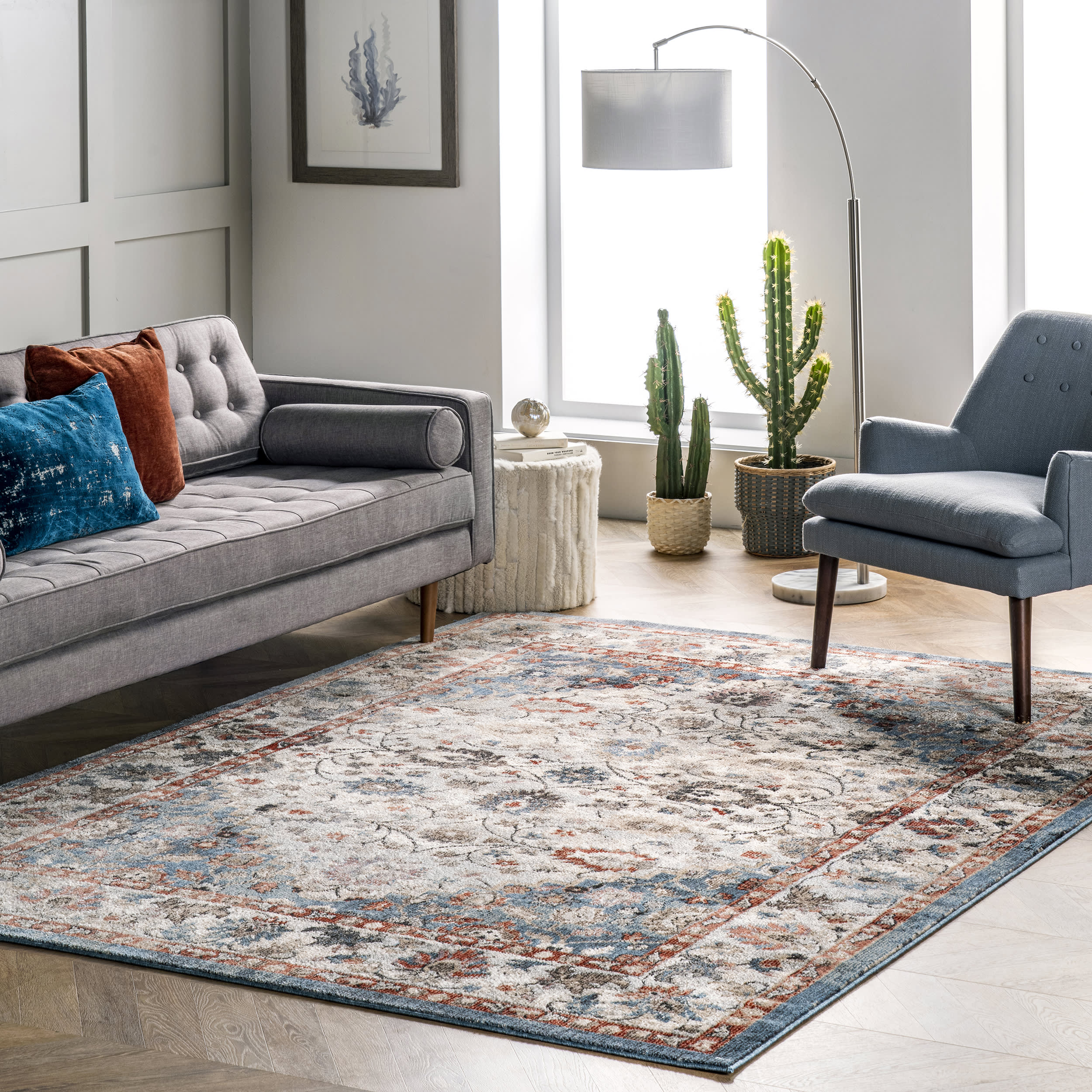 Ivied Medallion Rug | Blue - Image 2