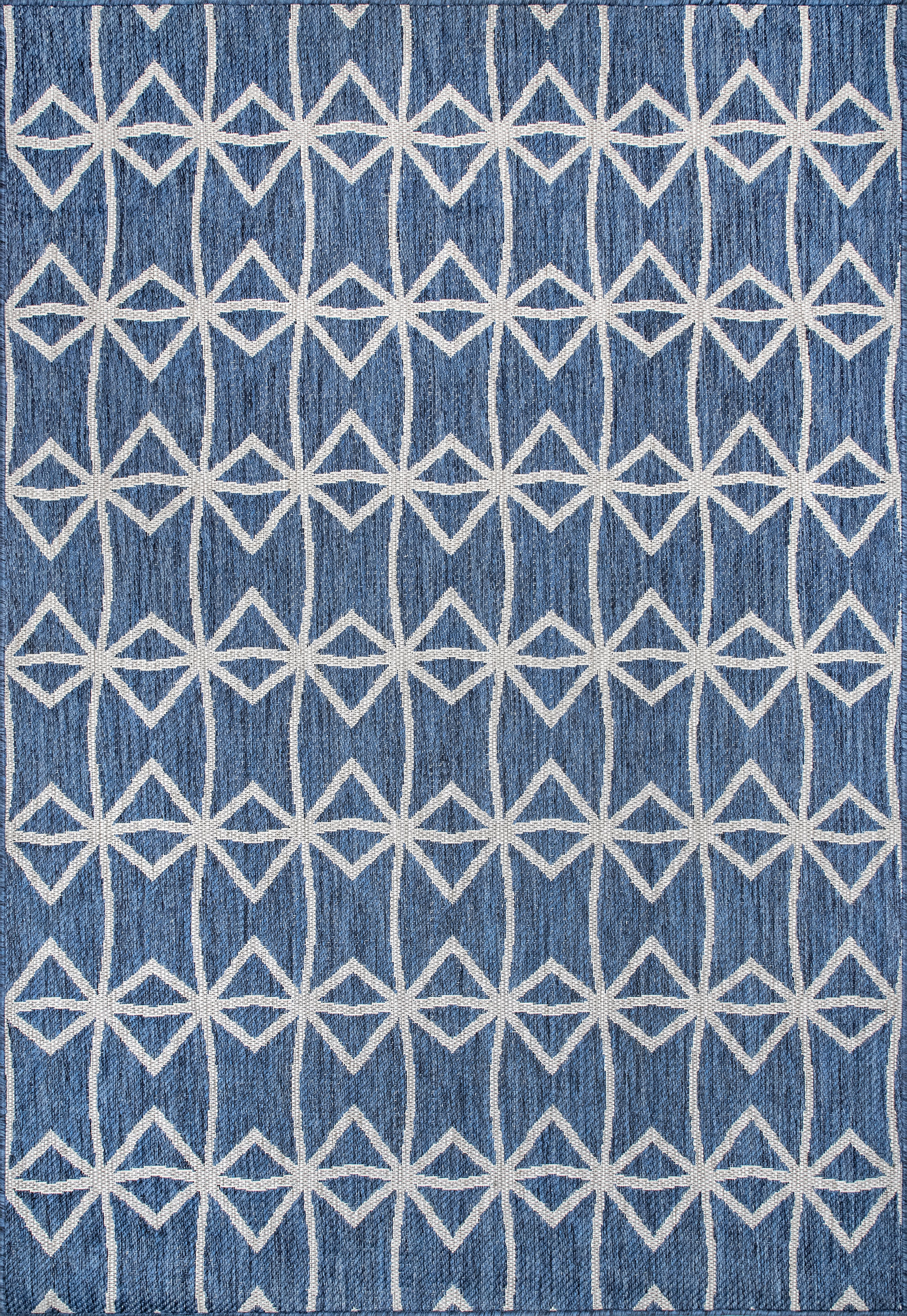 Ivied Trellis Indoor/Outdoor Flatweave Rug | Blue