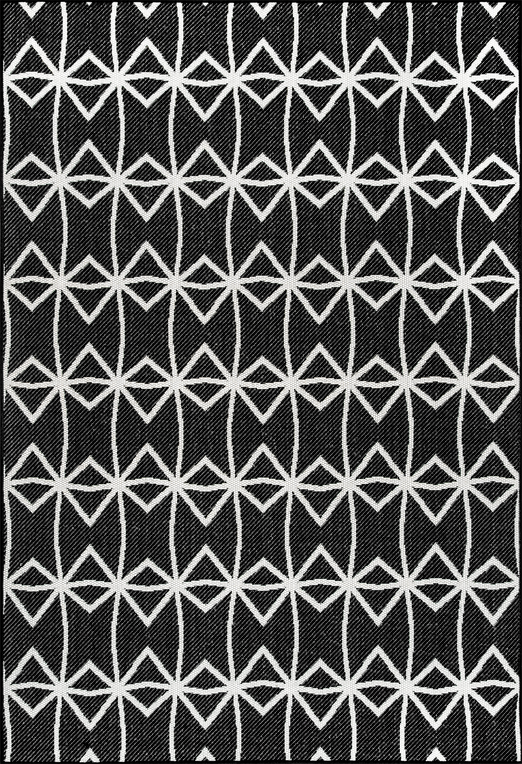 Ivied Trellis Indoor/Outdoor Flatweave Rug | Dark Grey