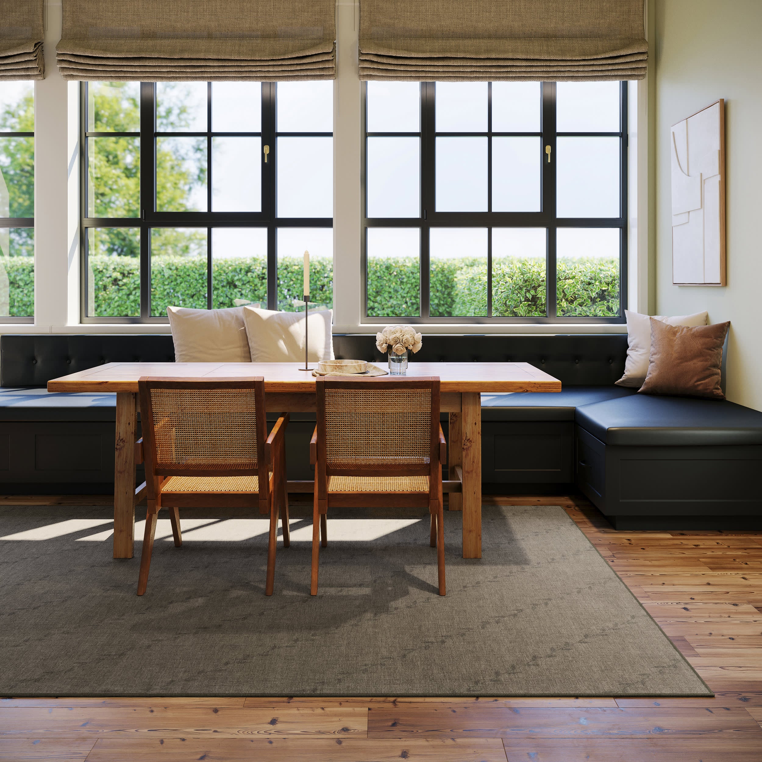 Ivy Floral Washable Rug by Nate Berkus | Brown - Image 7