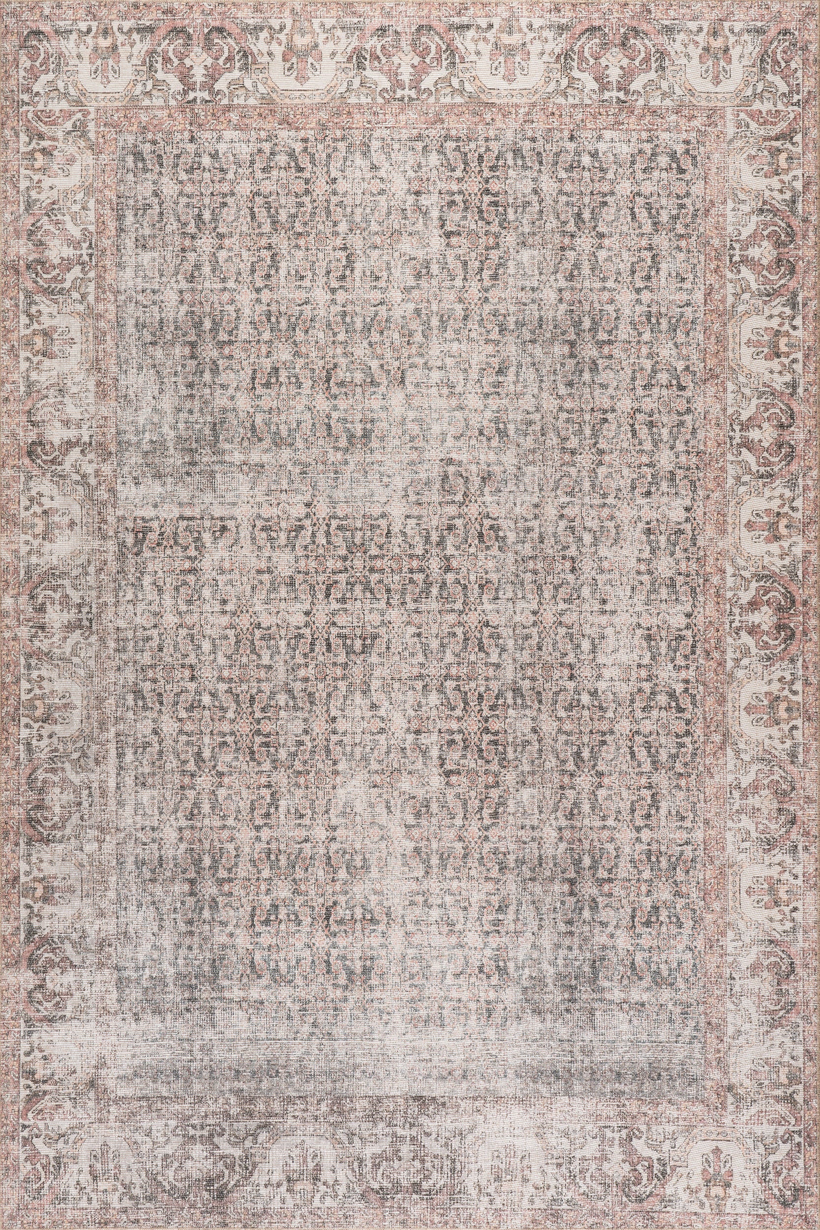 Izara Vintage Rug | Light Grey