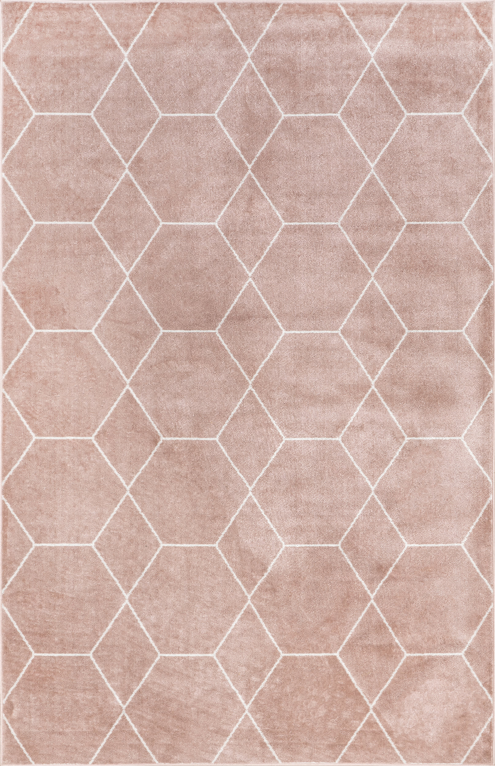 Jacqueline Honeycomb Trellis Rug | Pink