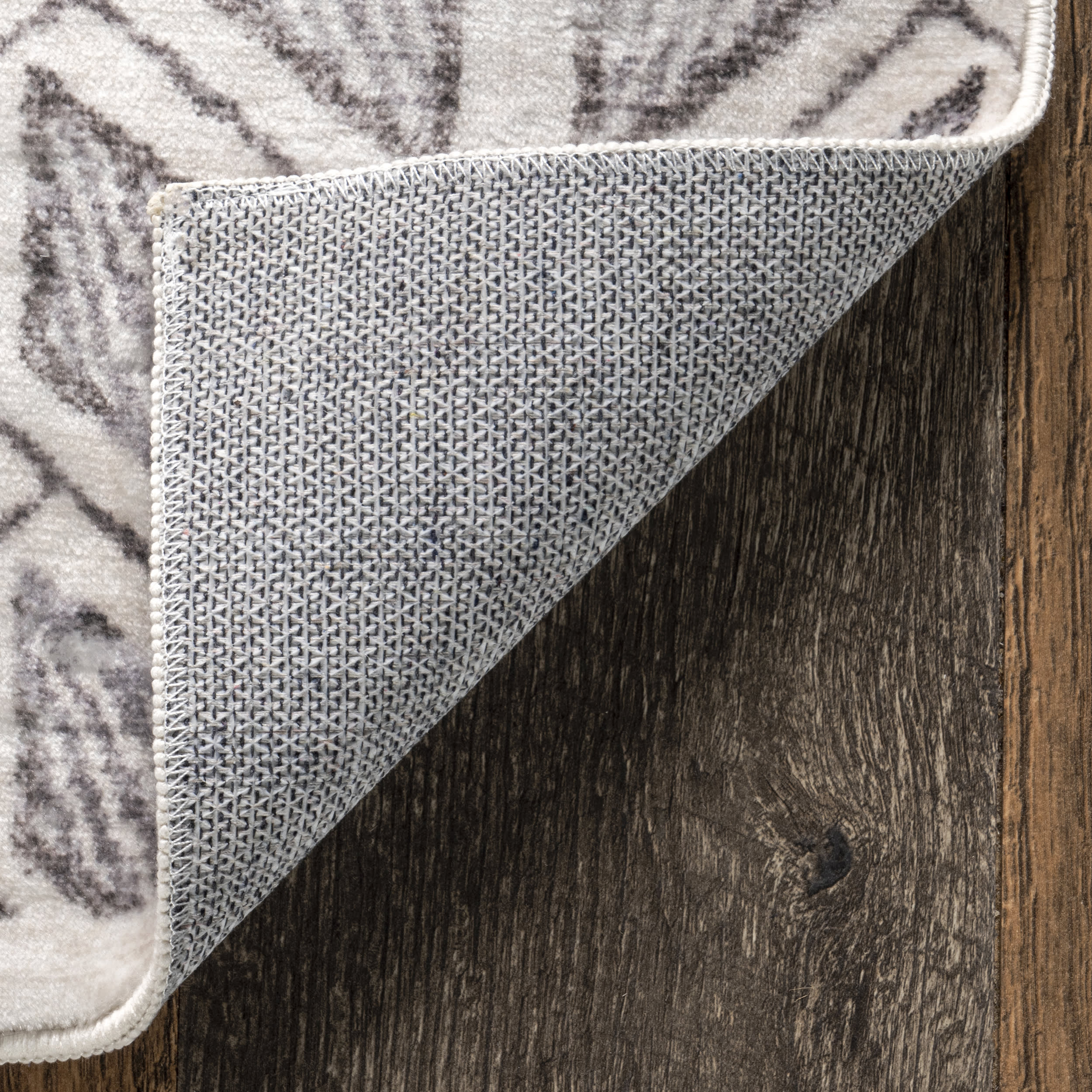Janae Chevron Washable Rug | Grey - Image 6