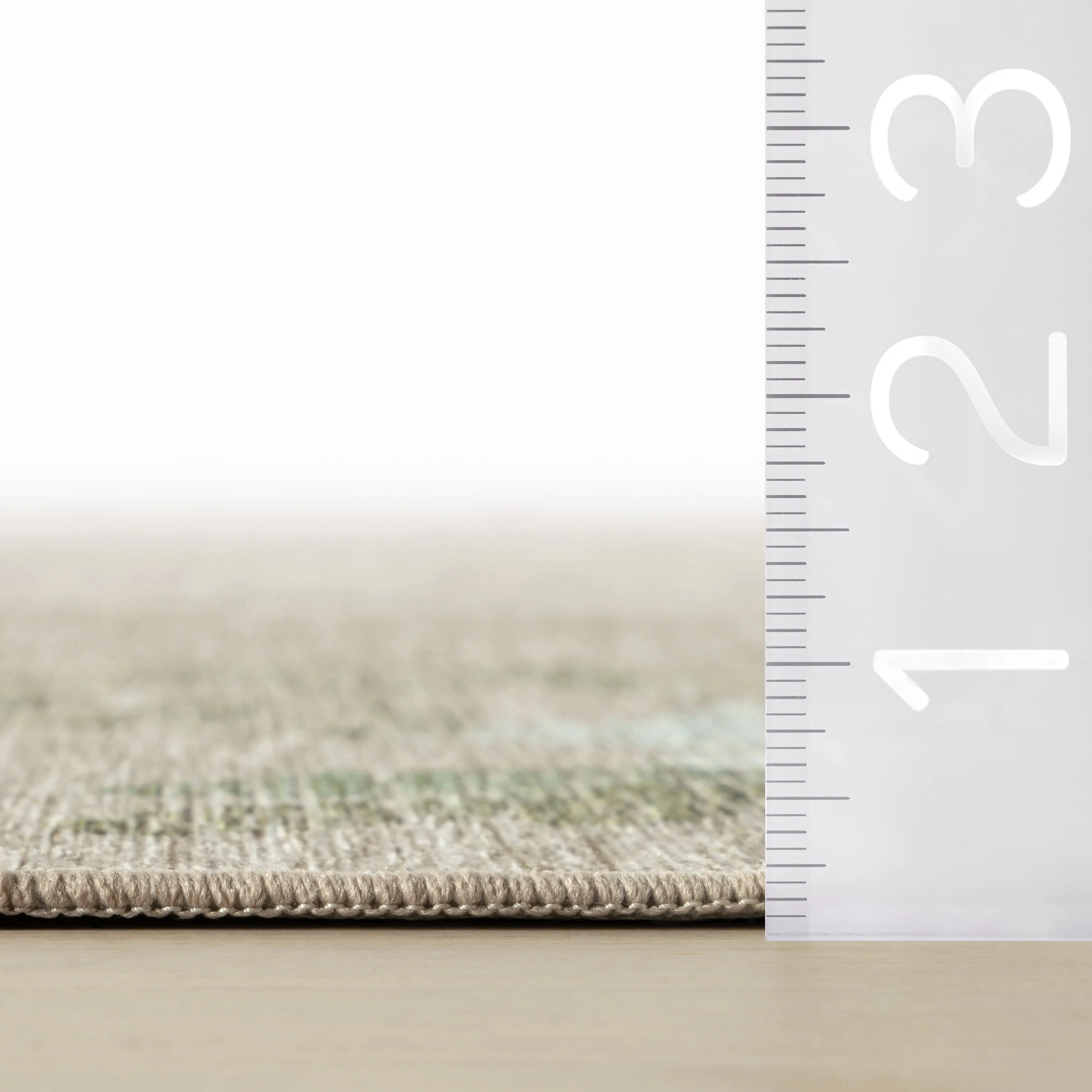 Janesey Floral Farmhouse Washable Rug | Beige - Image 5
