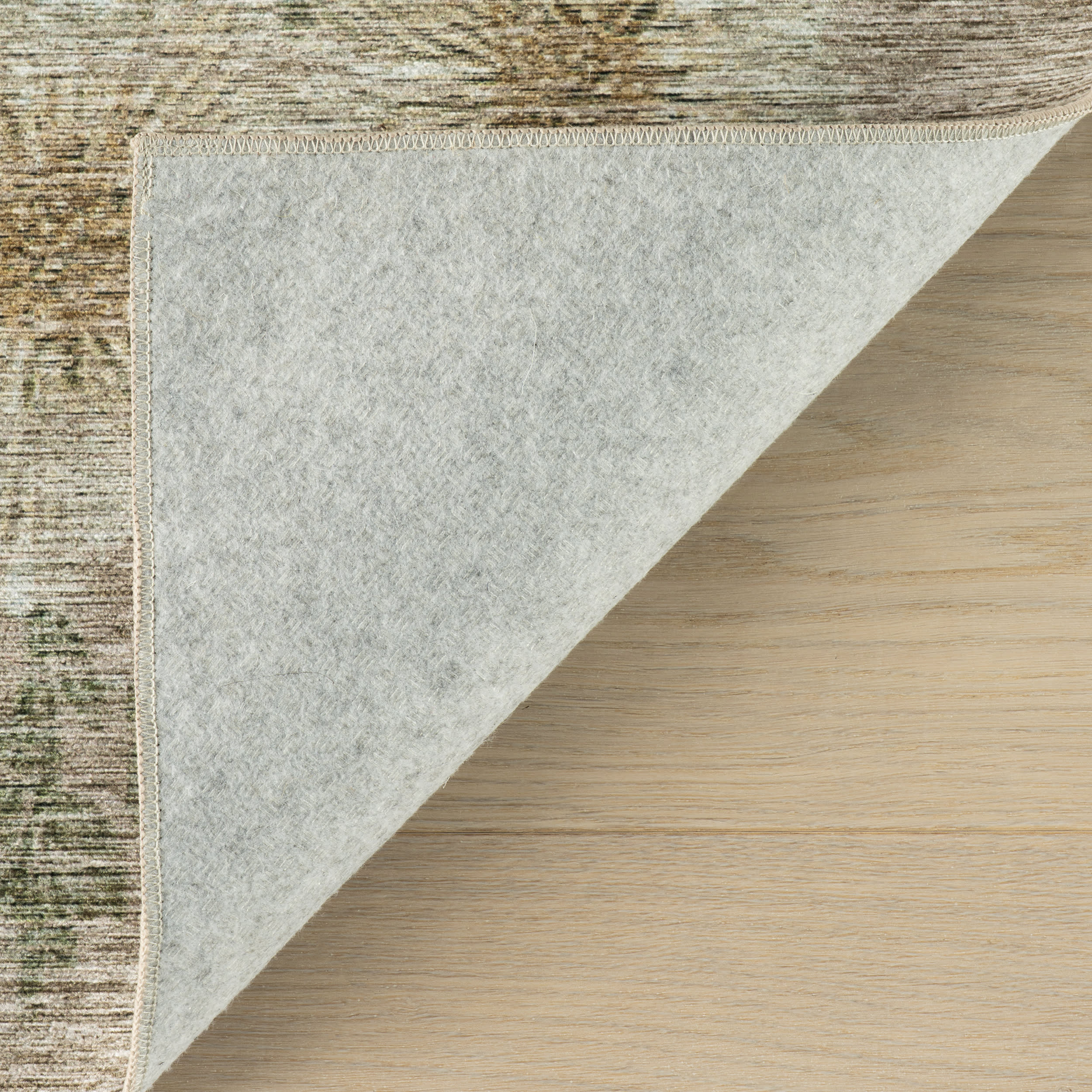 Janesey Floral Farmhouse Washable Rug | Beige - Image 6