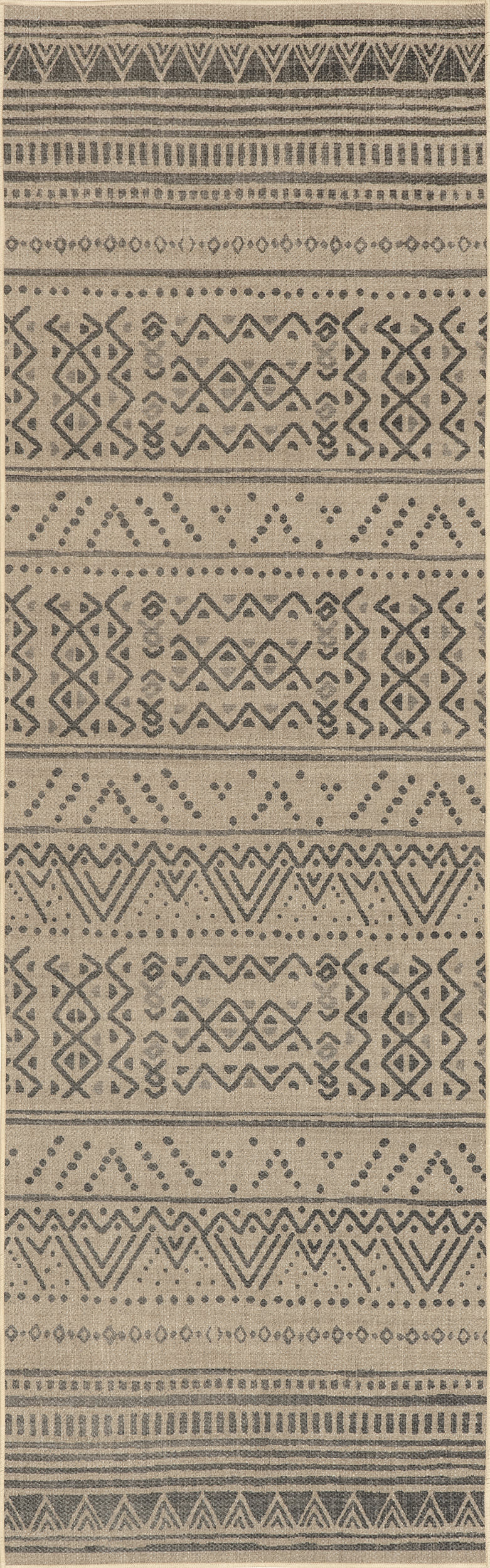 Janet Easy-Jute Washable Bohemian Rug | Natural