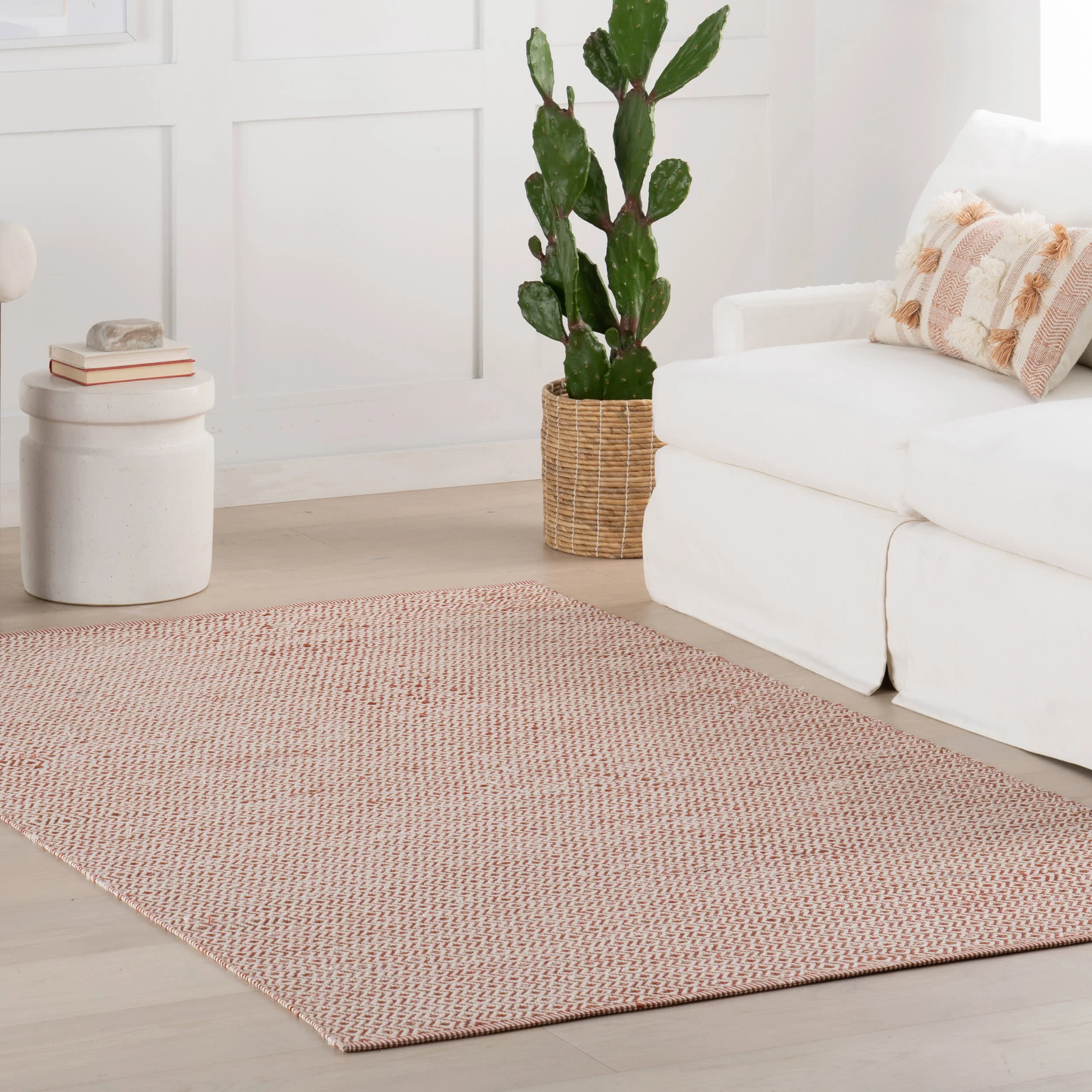 Jannali Trellis Indoor/Outdoor Rug | Rust - Image 2