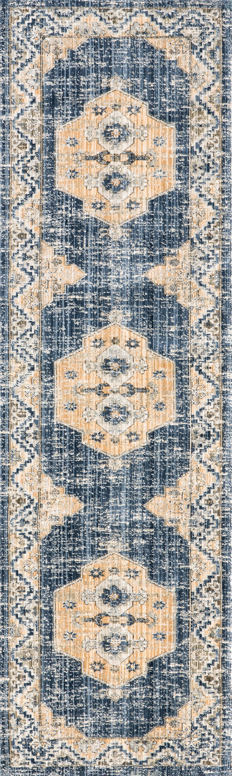 Jaycie Medallion Washable Indoor/Outdoor Rug | Blue