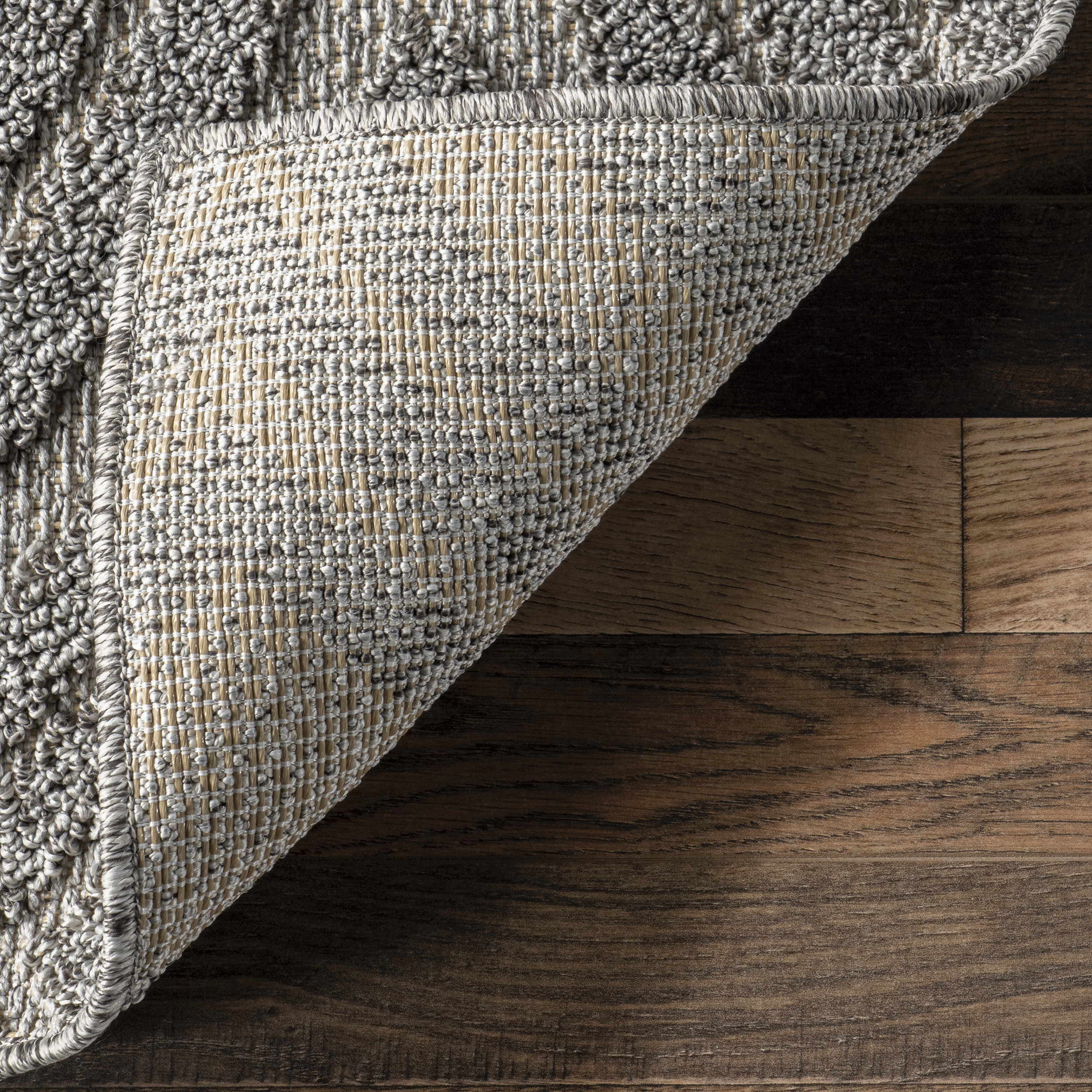 Jayda Diamond Indoor/Outdoor Rug | Grey - Image 5