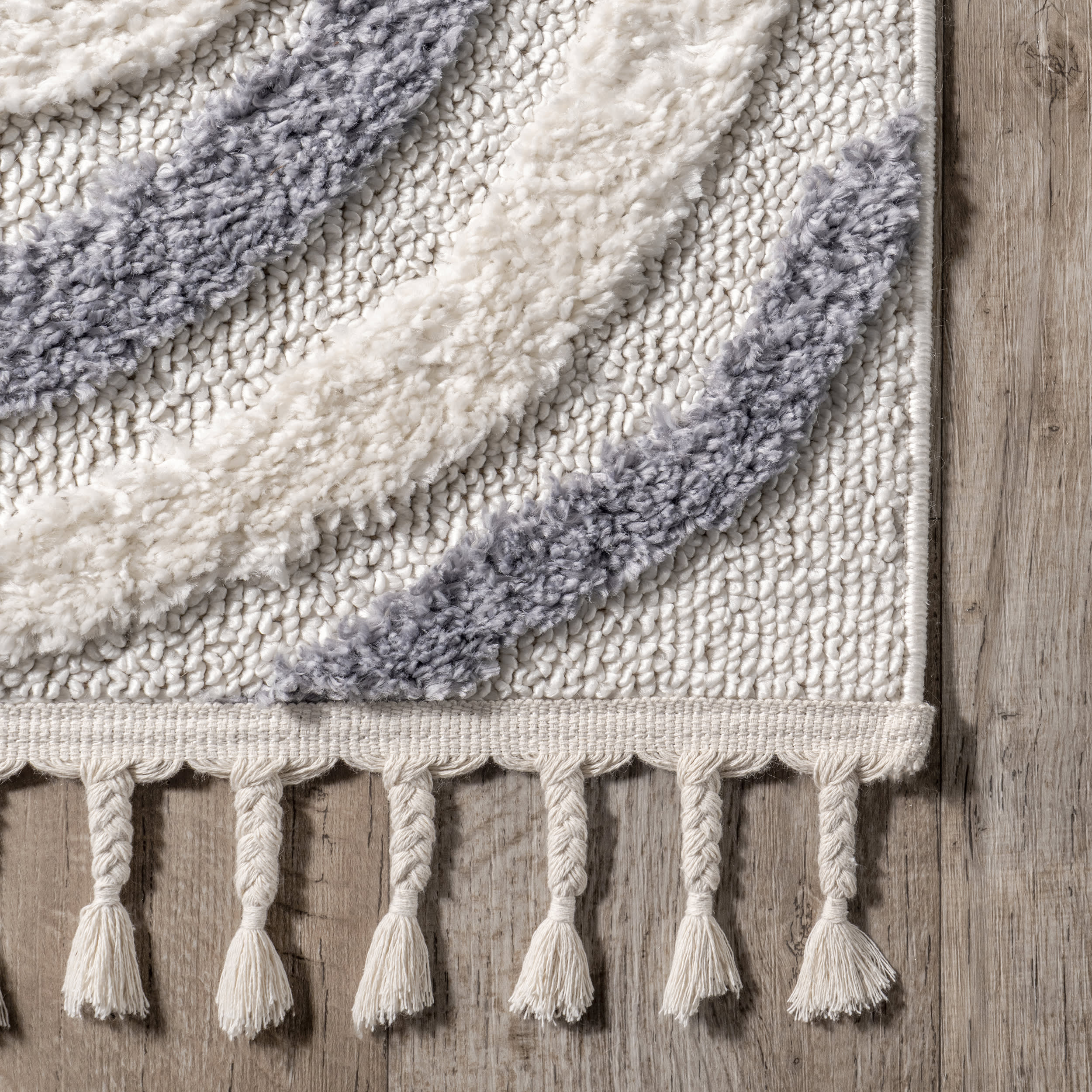 Jeanie Floral Waves Kids Rug | Beige - Image 3